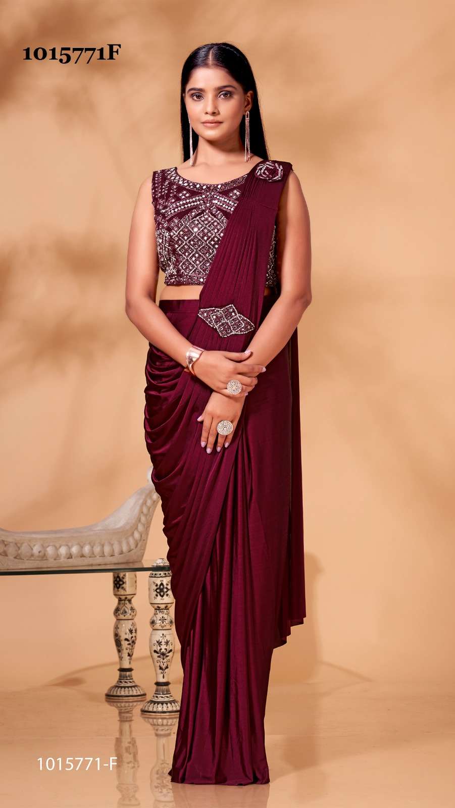 Shri Balaji Emporium Presents Amoha Series Designer Ready-to-wear Saree Collection At Best Wholesale Price