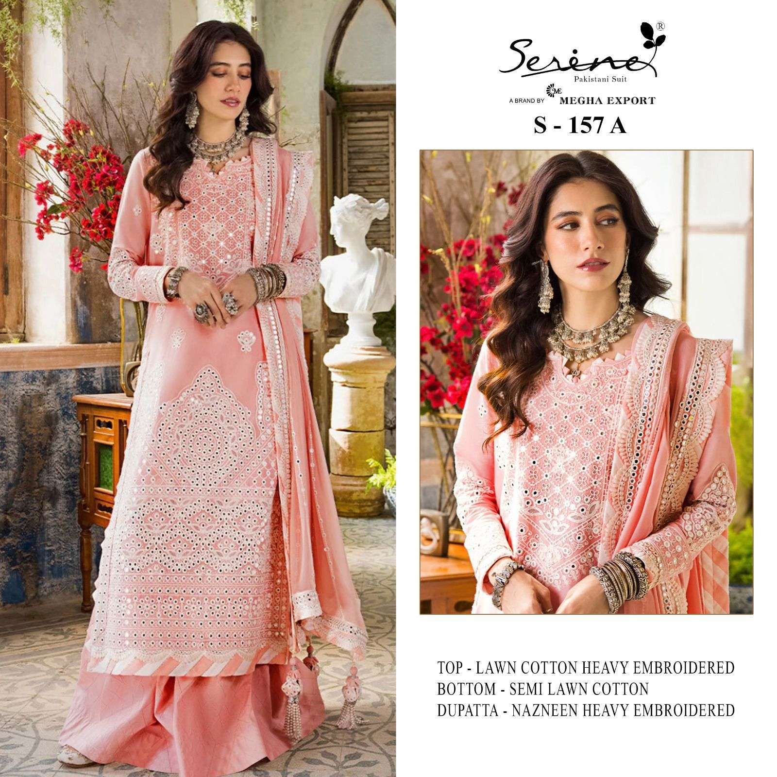 Serine Presents S - 157 Letest Designe Pakistani Suit At Best Wholesale Price