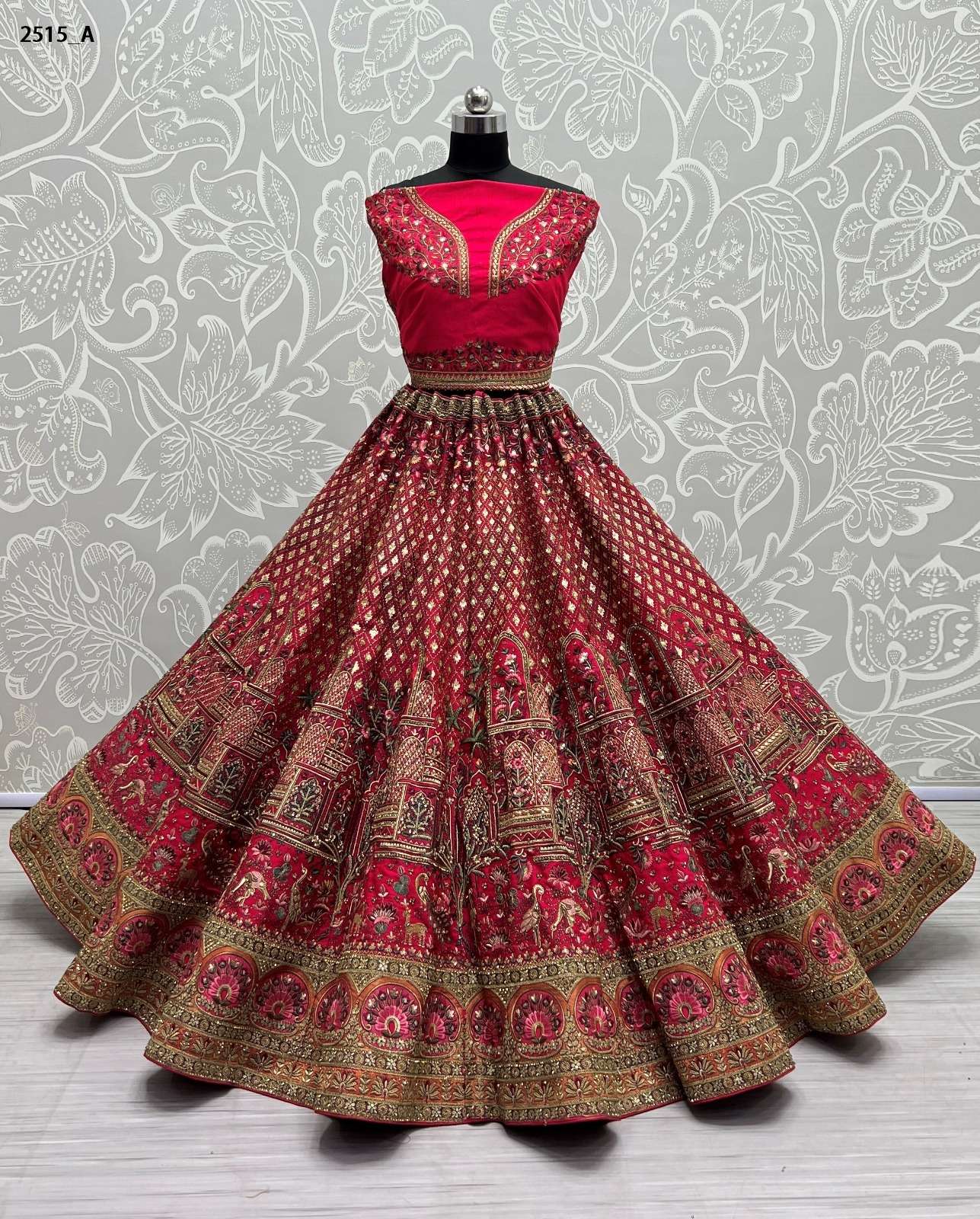 Anjani Art D.no- 2515 A & B Bridal Wear Designer Lehenga Choli Collection