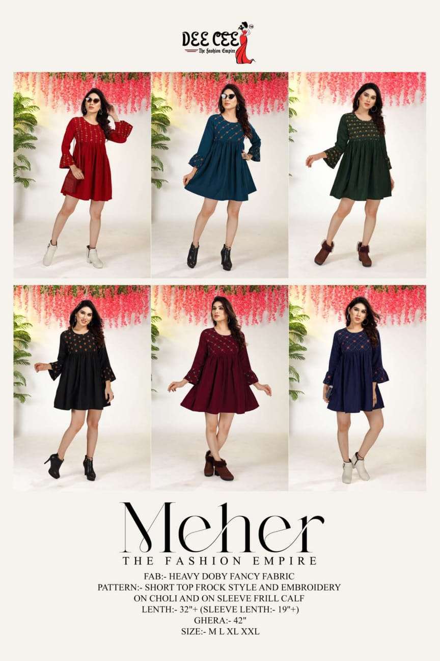 Meher short top frock style