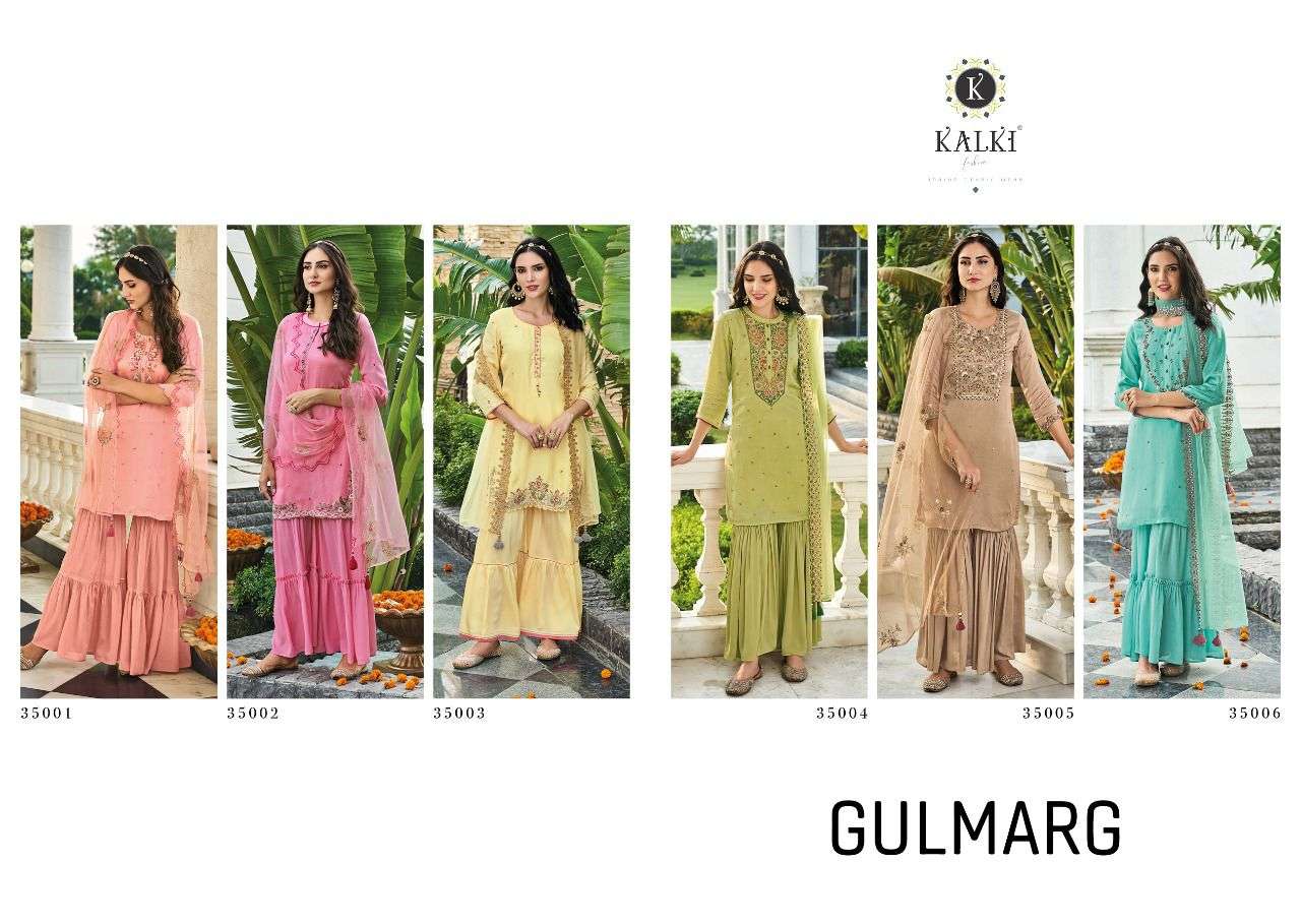 PREMIUM FESTIVAL WEAR COLLECTION PURE  CHINON  DRESS SET BY GULMARG CATLOUGE