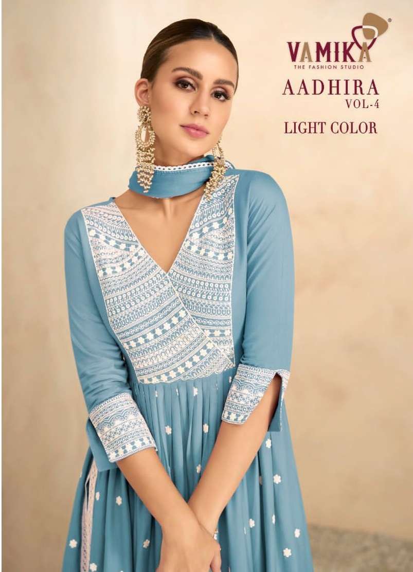 Vamika Aadhira Vol-4 Partywear, Festival Wear Kurti Set Collection