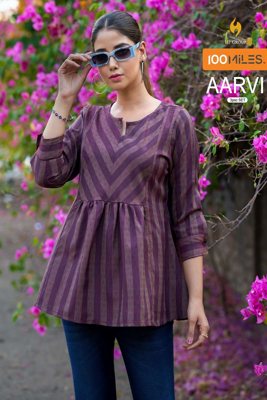 100MILES AARVI COTTON BLENDED TOPS