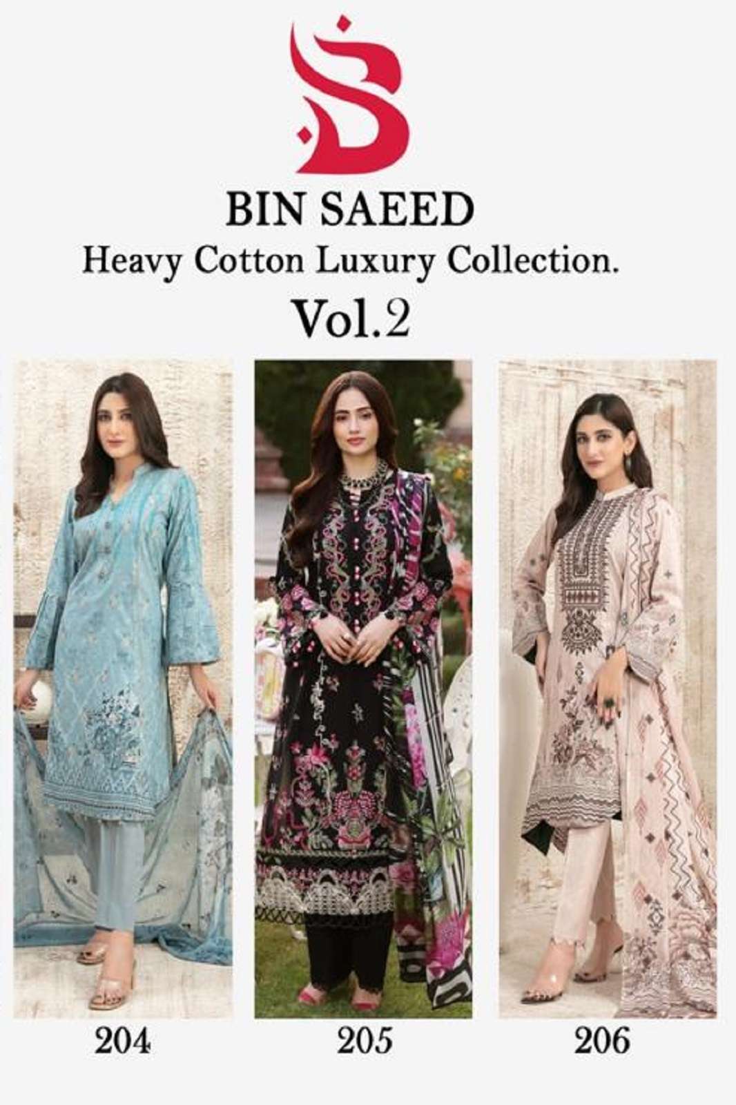 BIN SAEED  HEAVY COTTON LUXURY COLLECTION VOL- 2