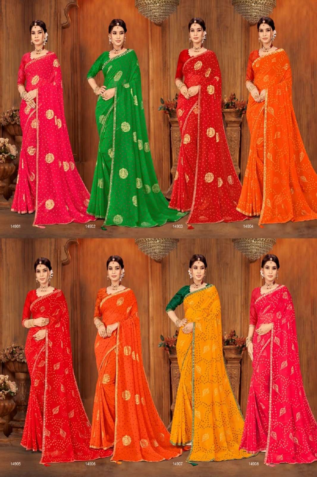 Jalnidhi Utsav Vol-2 Traditional Festival Wear Georgette Saree Collection 