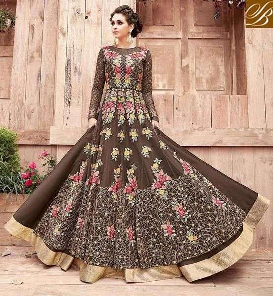 Latest Fashion Anarkali Dress with heavy embroidery work for Bridal & Party wear
