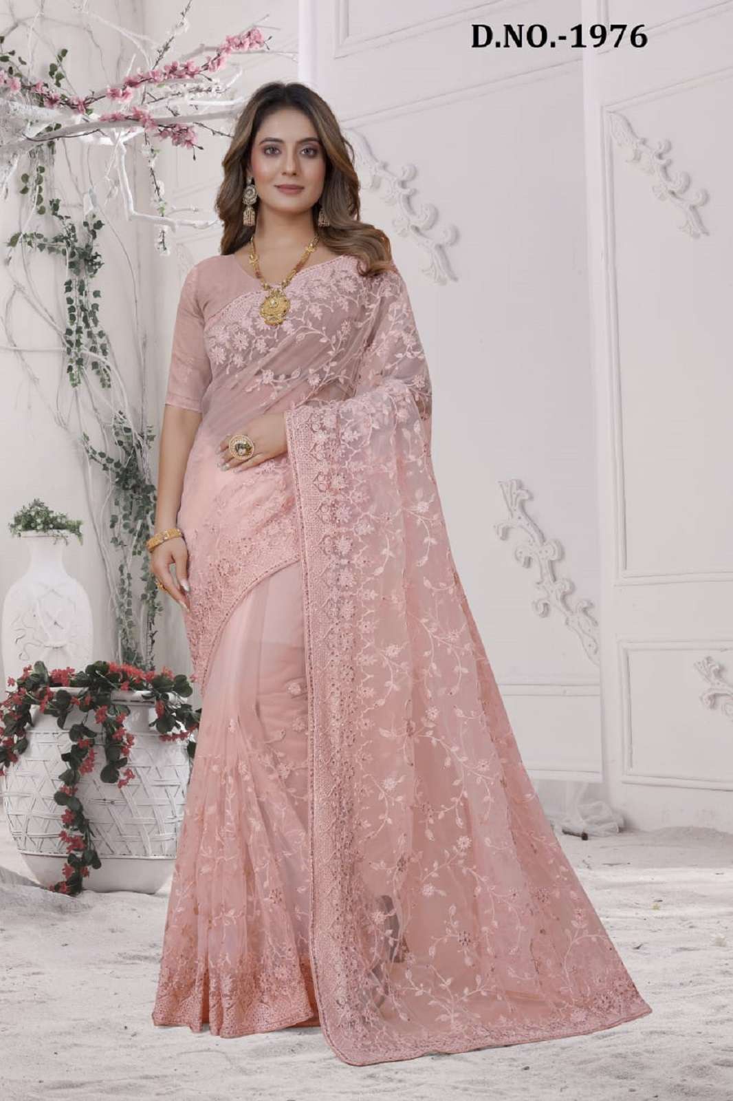 Nari Fashion Excellent Ethnic Traditional Wedding Party & Festival Wear Net Saree Collection 