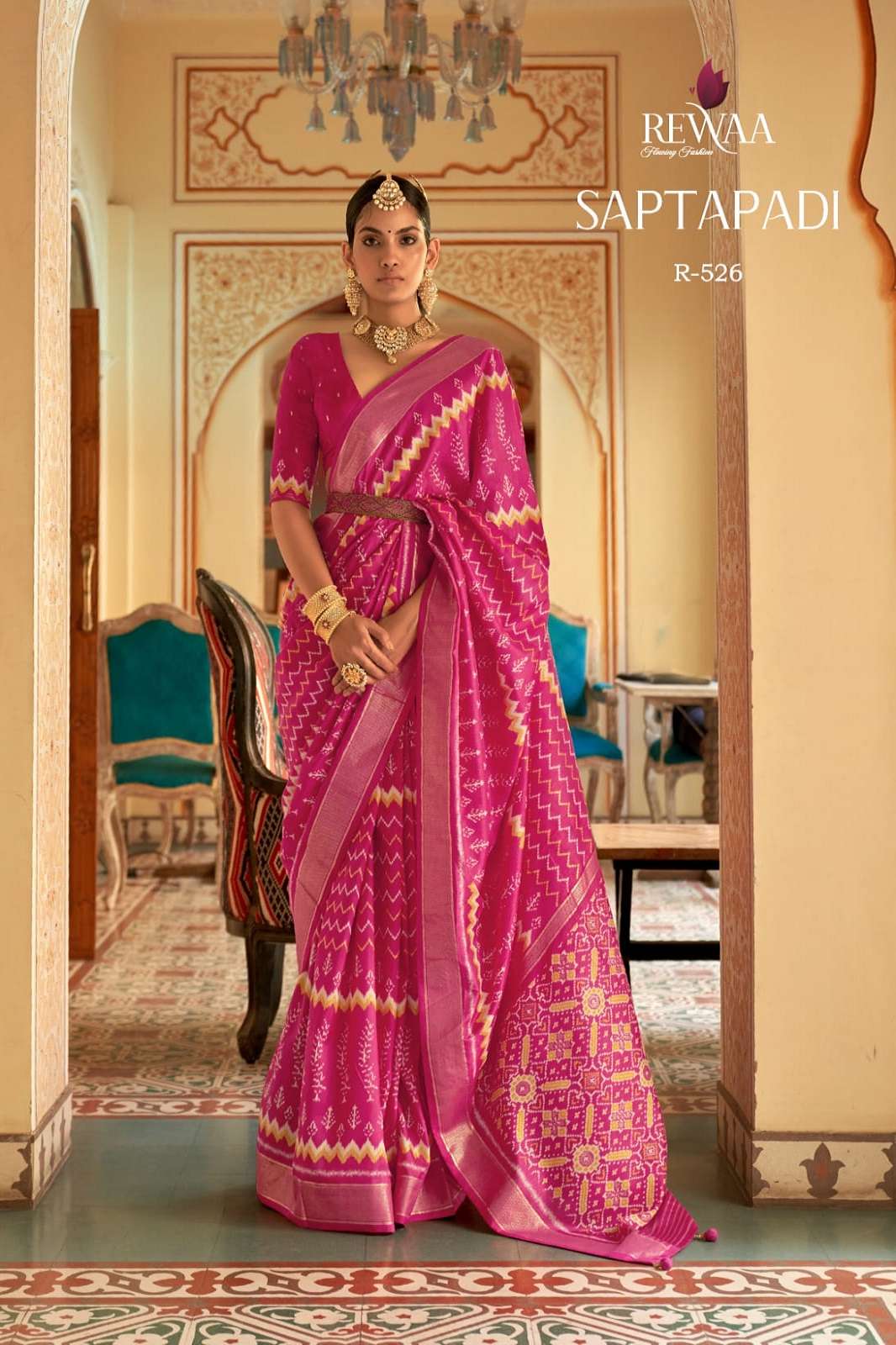 Rewaa Saptapadi Traditional Designer Festival & wedding Wear Smooth Dola Silk Patola Saree Collection