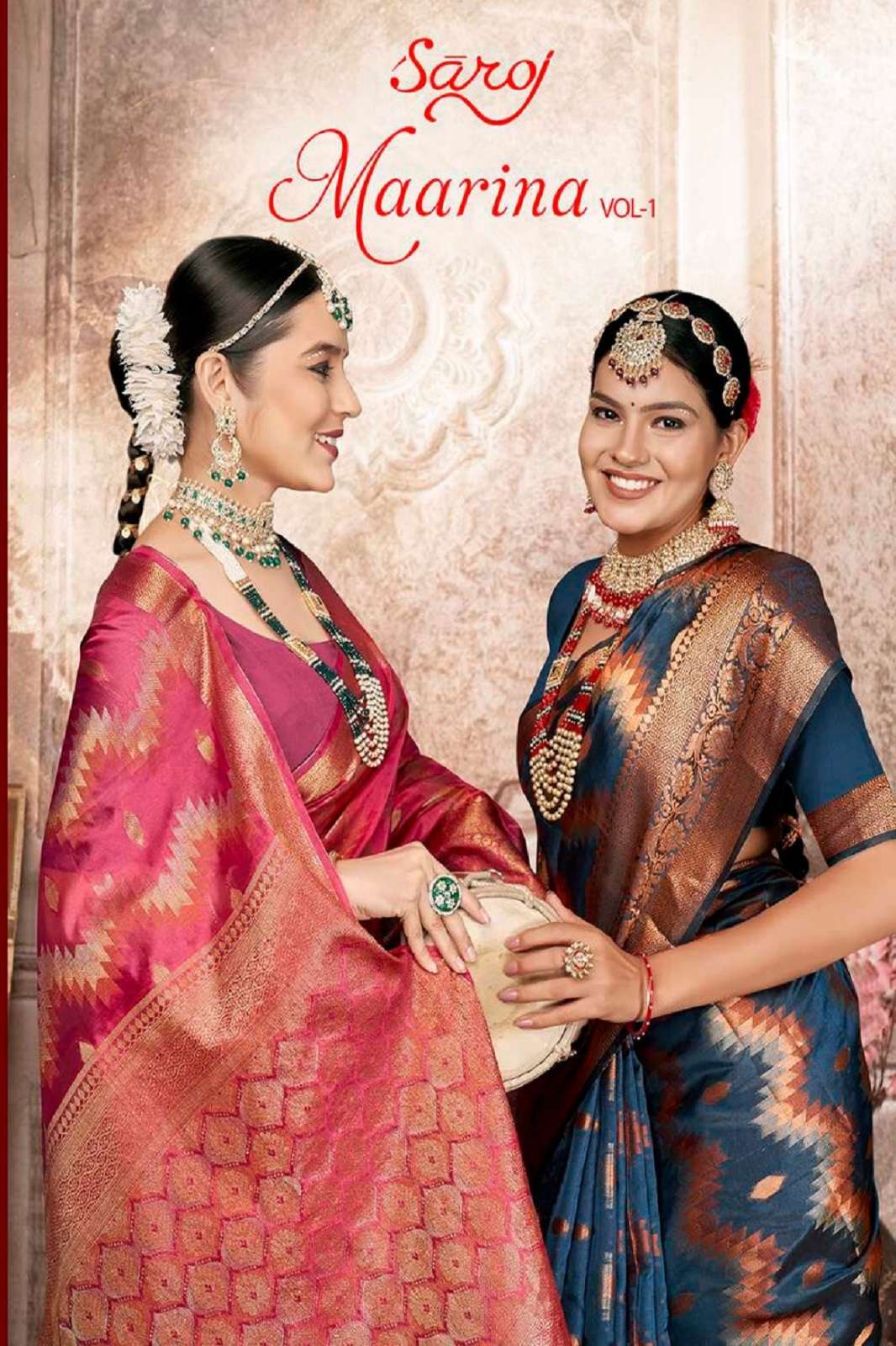 Saroj Maarina Vol-1 Traditional Woman Party Festival & Wedding Wear Organza Saree Collection