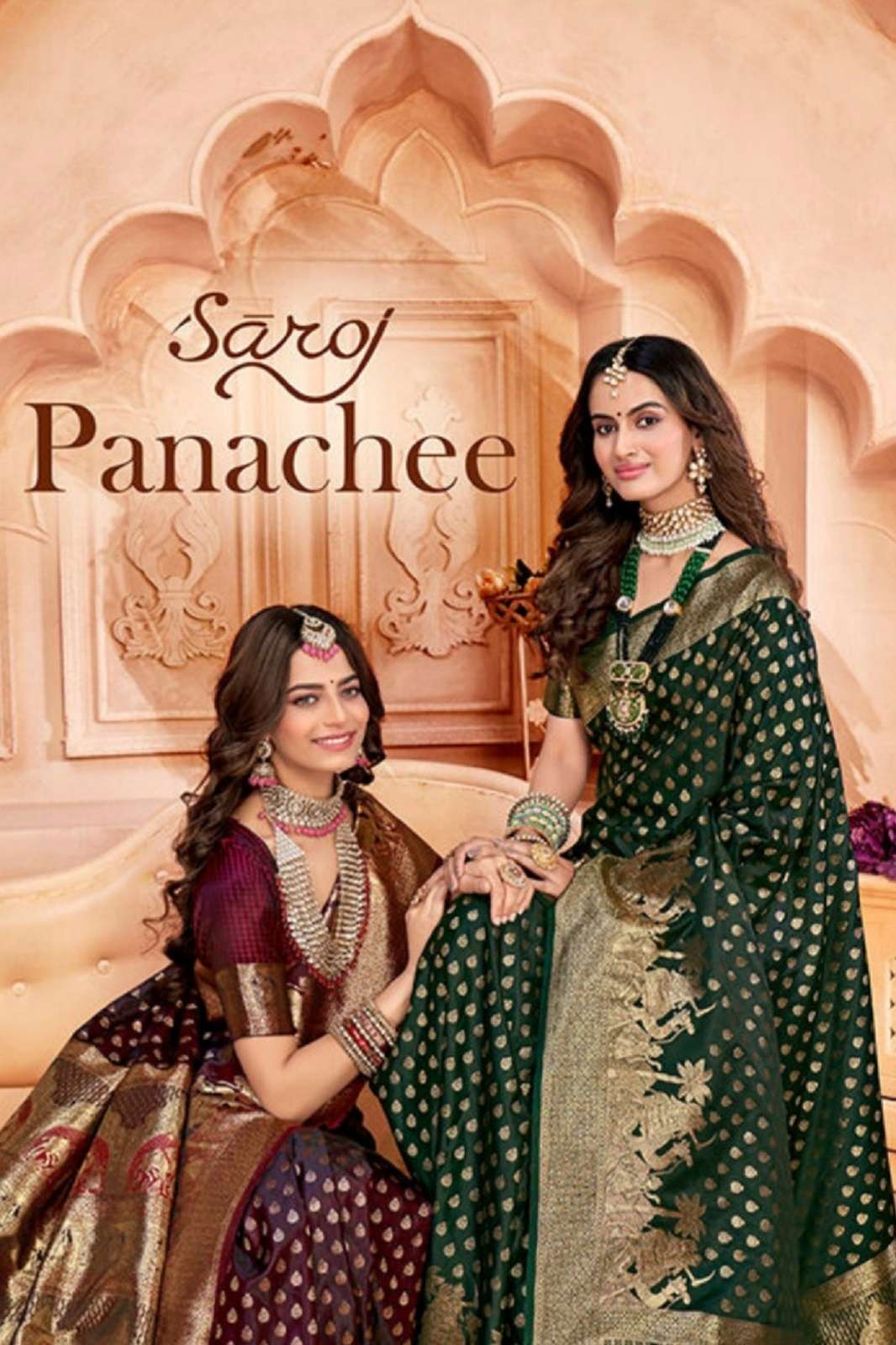 Saroj Panachee Traditional Style Party Festival & Wedding Wear Satin Saree Collection