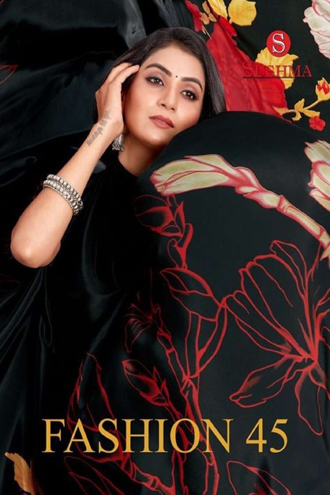 Sushma Fashion 45 Traditional Festival & Formal Crepe Saree Collection 
