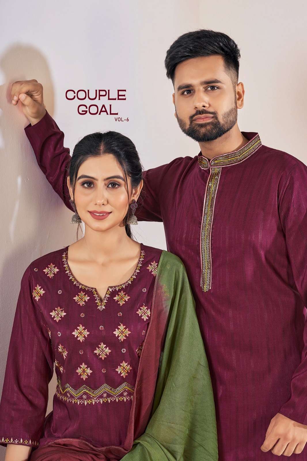 BANWERY COUPLE GOALS VOL 06 COUPLE KURTA FOR ALL FUNCTIONS