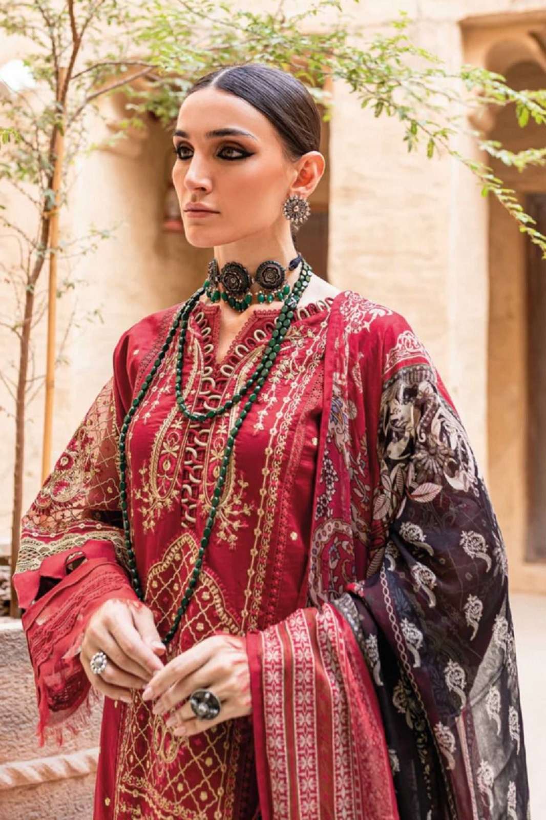 DEEPSY SUITS FIRDOUS OMBRE EMBROIDERED CHIFFON DUPATTA COLLECTION