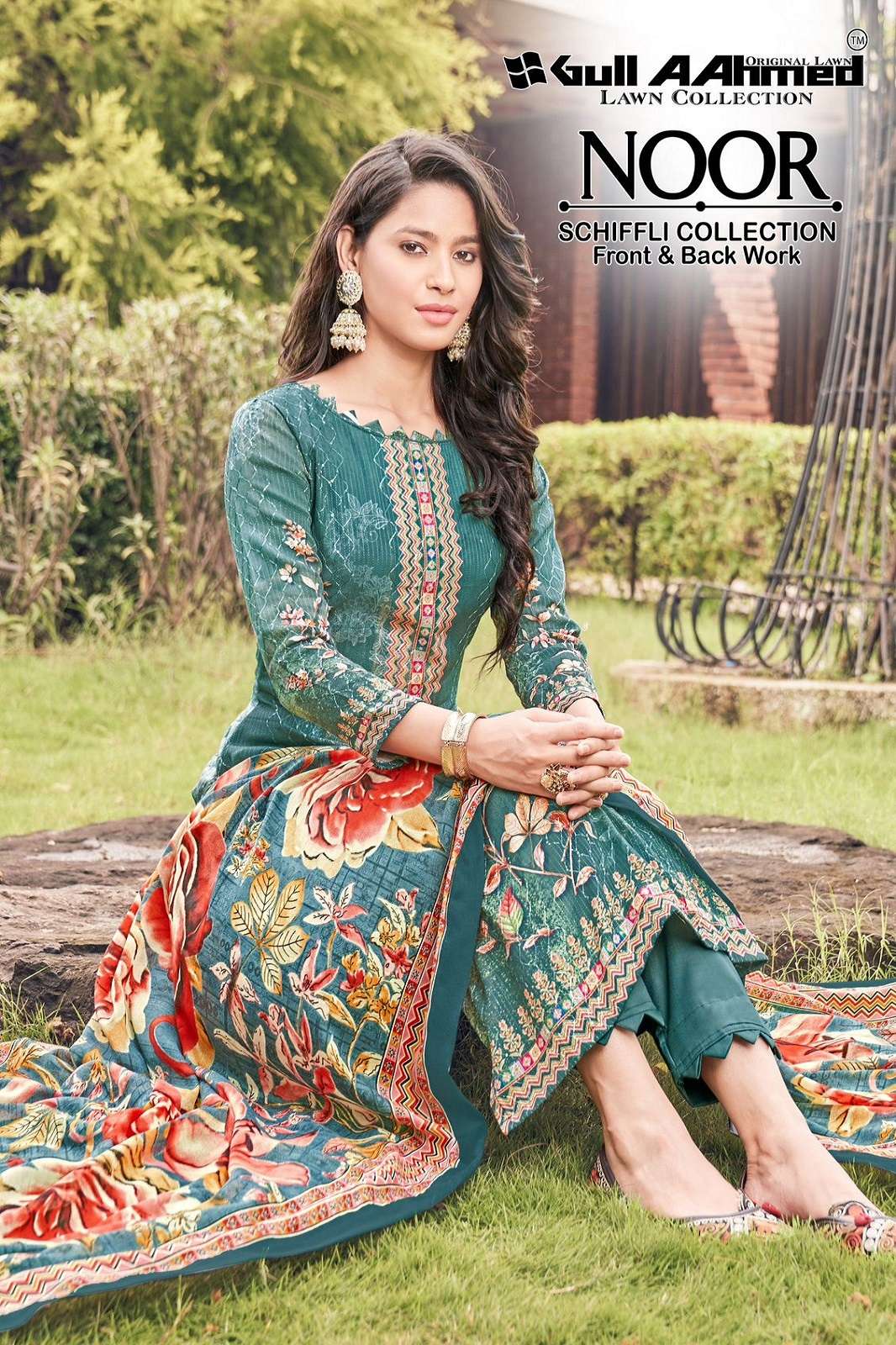GULL AHEMAD NOOR EMBROIDERY WORKED PAKISTANI SUITS