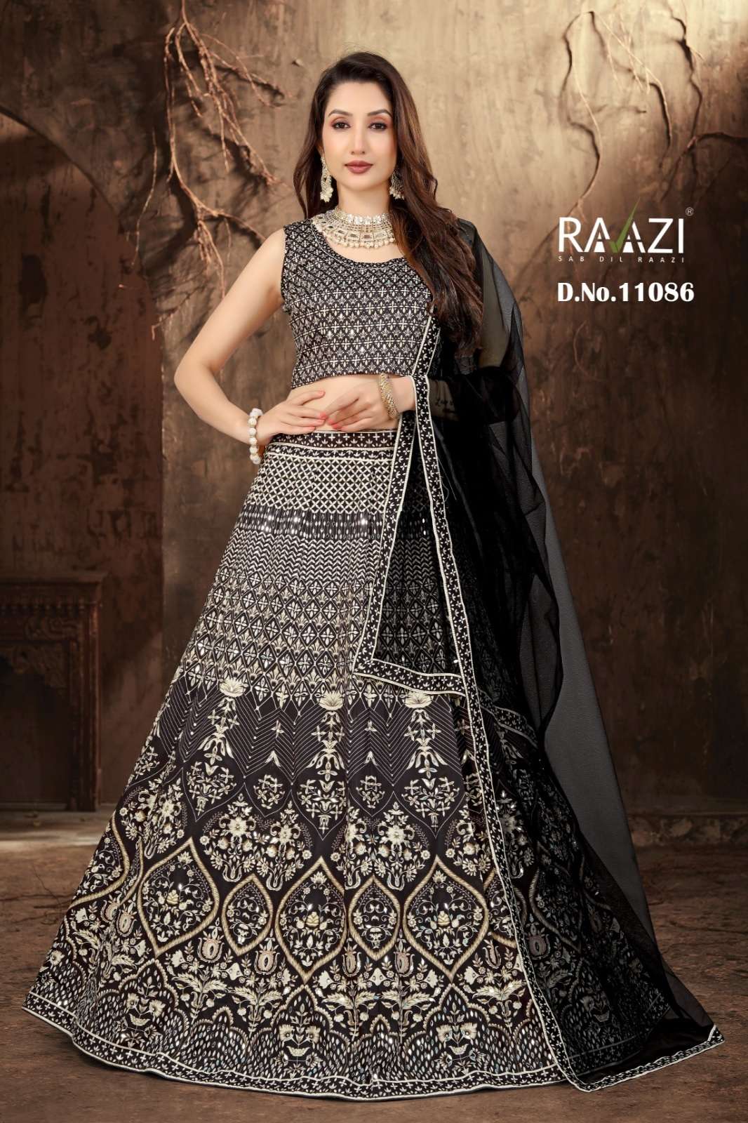 Rama Fashion Raazi Rangrez Heavy Satin Digital Printed Lehenga