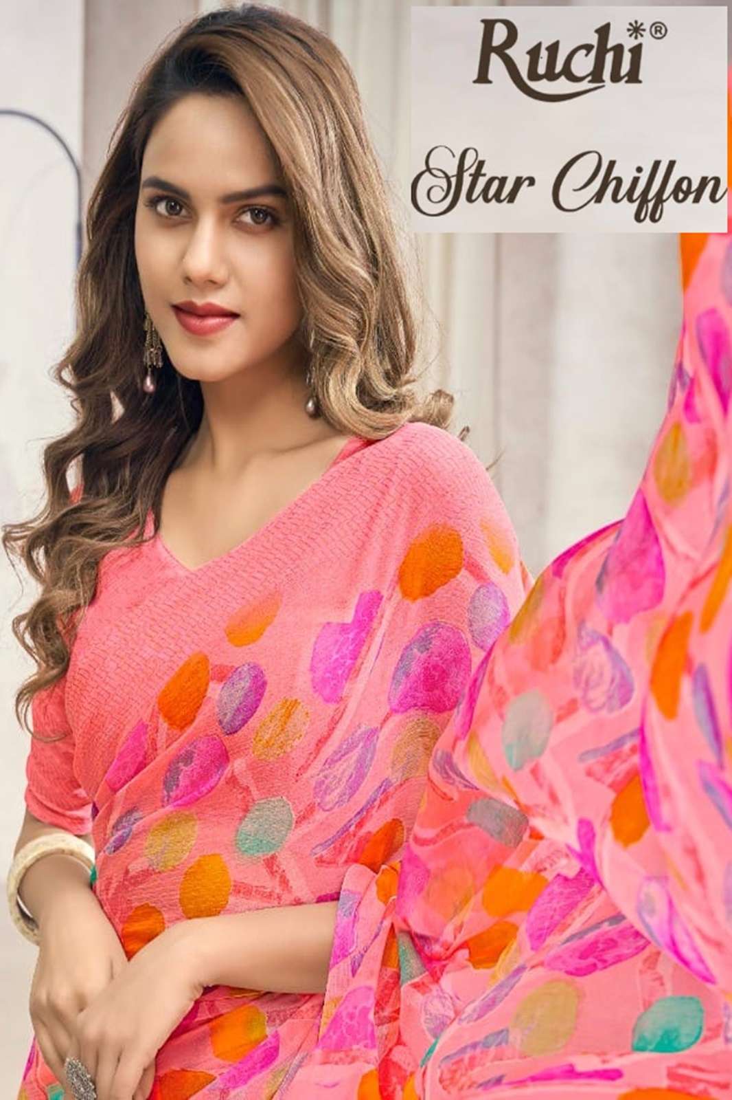 RUCHI STAR CHIFFON 88 PRINTED SAREE