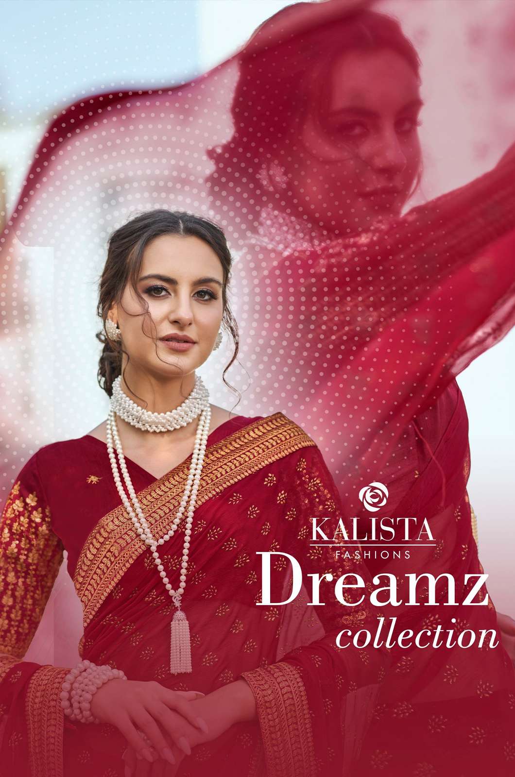 Kalista Dreamz Collection Fancy Shimmery Fabric Saree