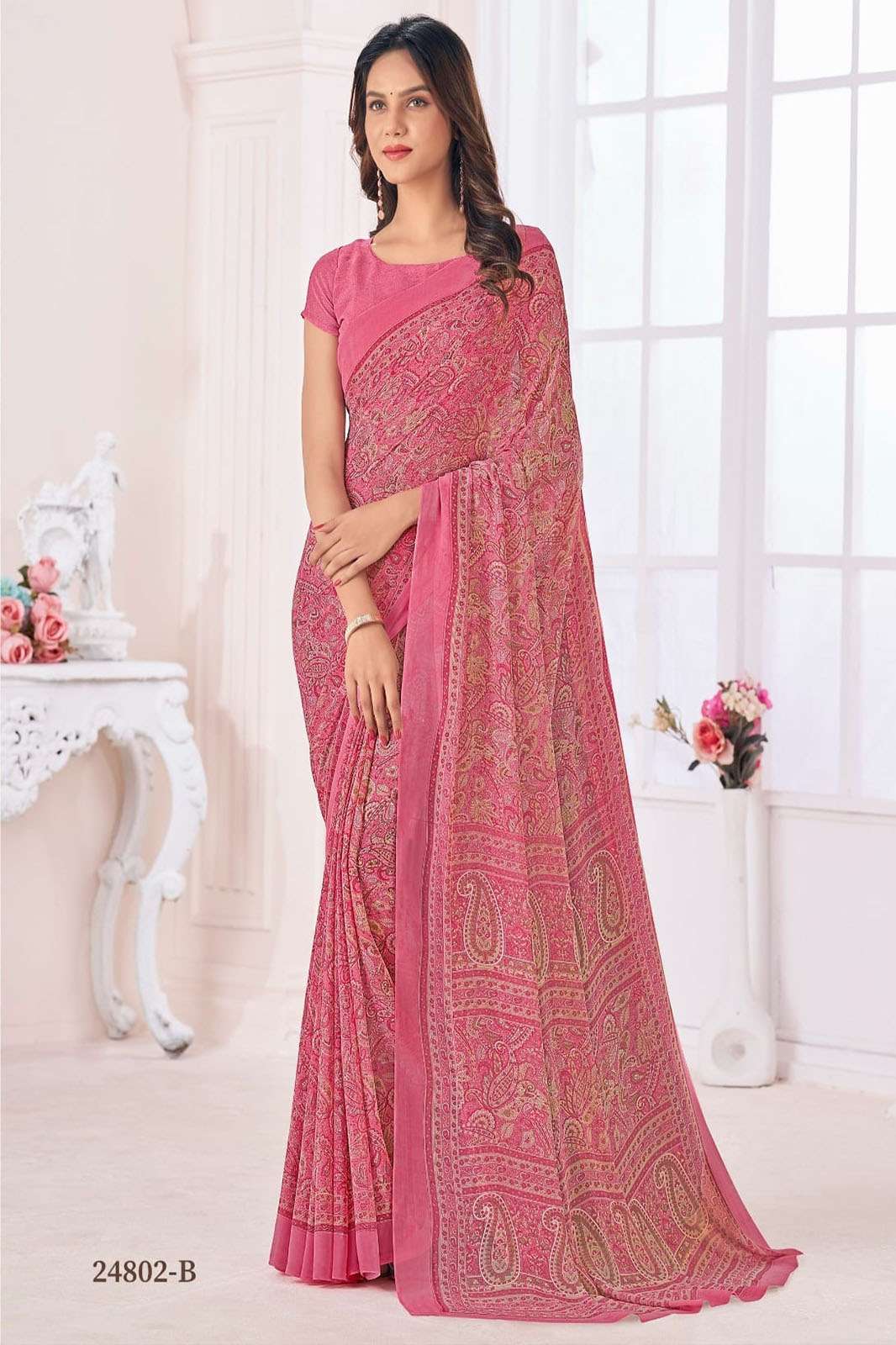 Ruchi Ragaa Georgette Vol-6 Traditional Georgette Bandhani Print Saree For Womens SERIES- 25801A TO 25803D 