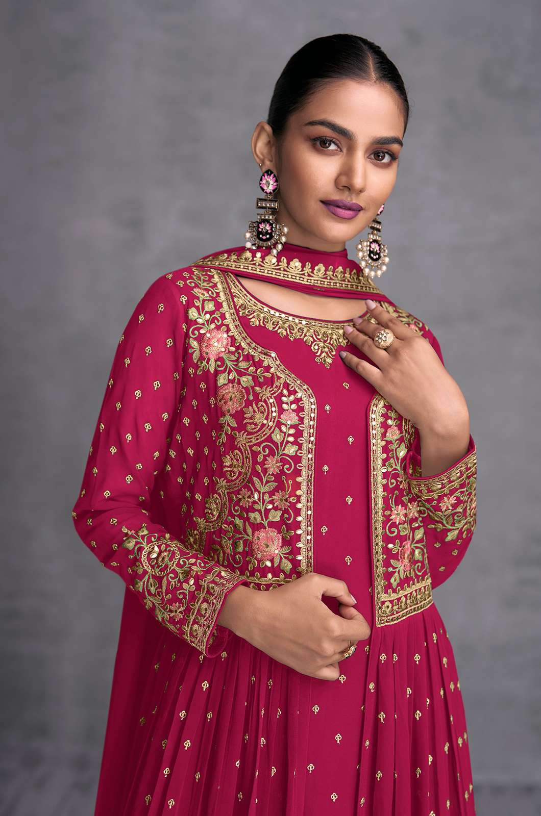 GULKAYRA ZOHANA REAL GEORGETTE EMBROIDERED DESIGNER SUIT