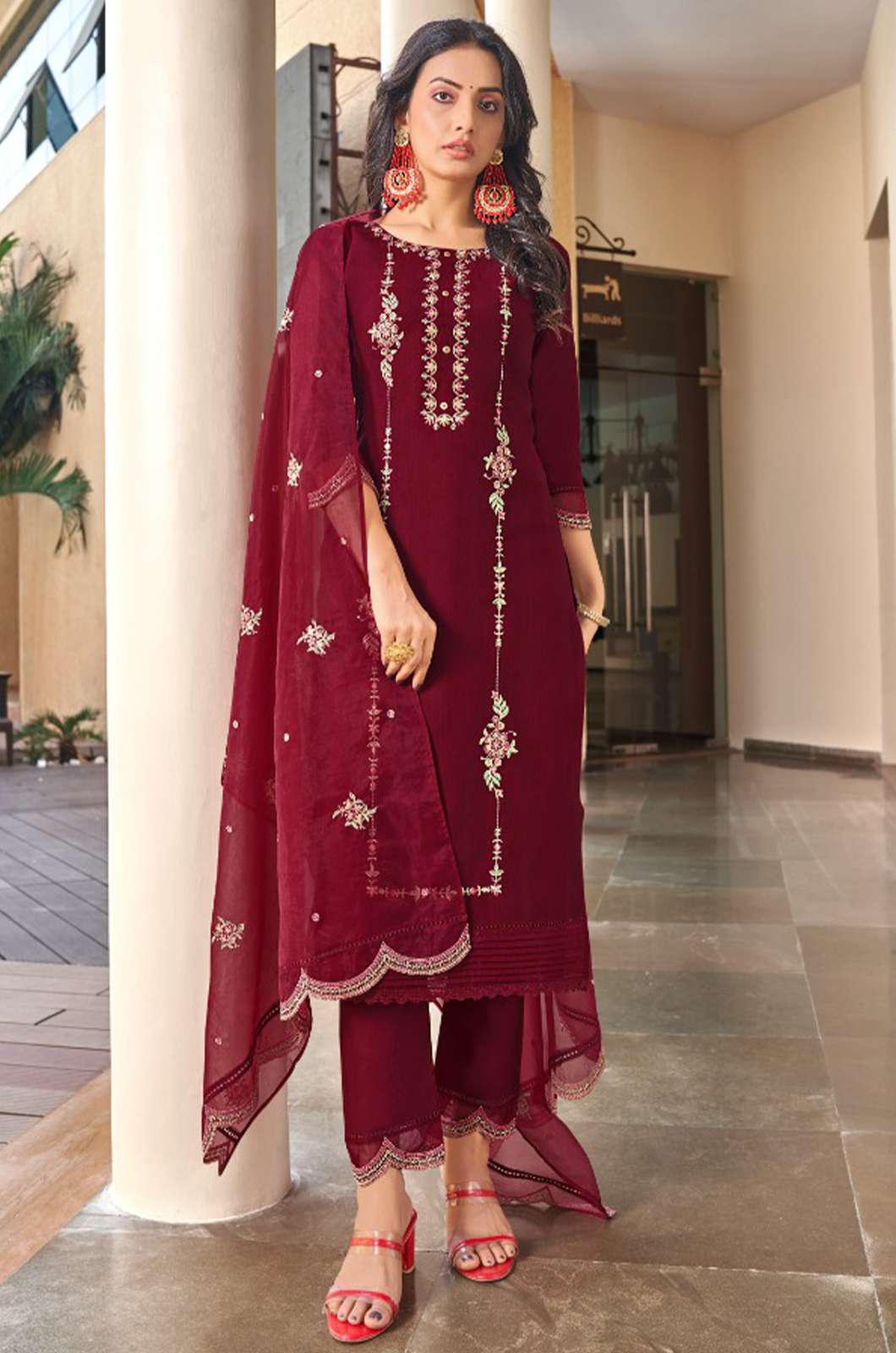 Kajaree Nirali Dazzle fabric with embroidery work Suit