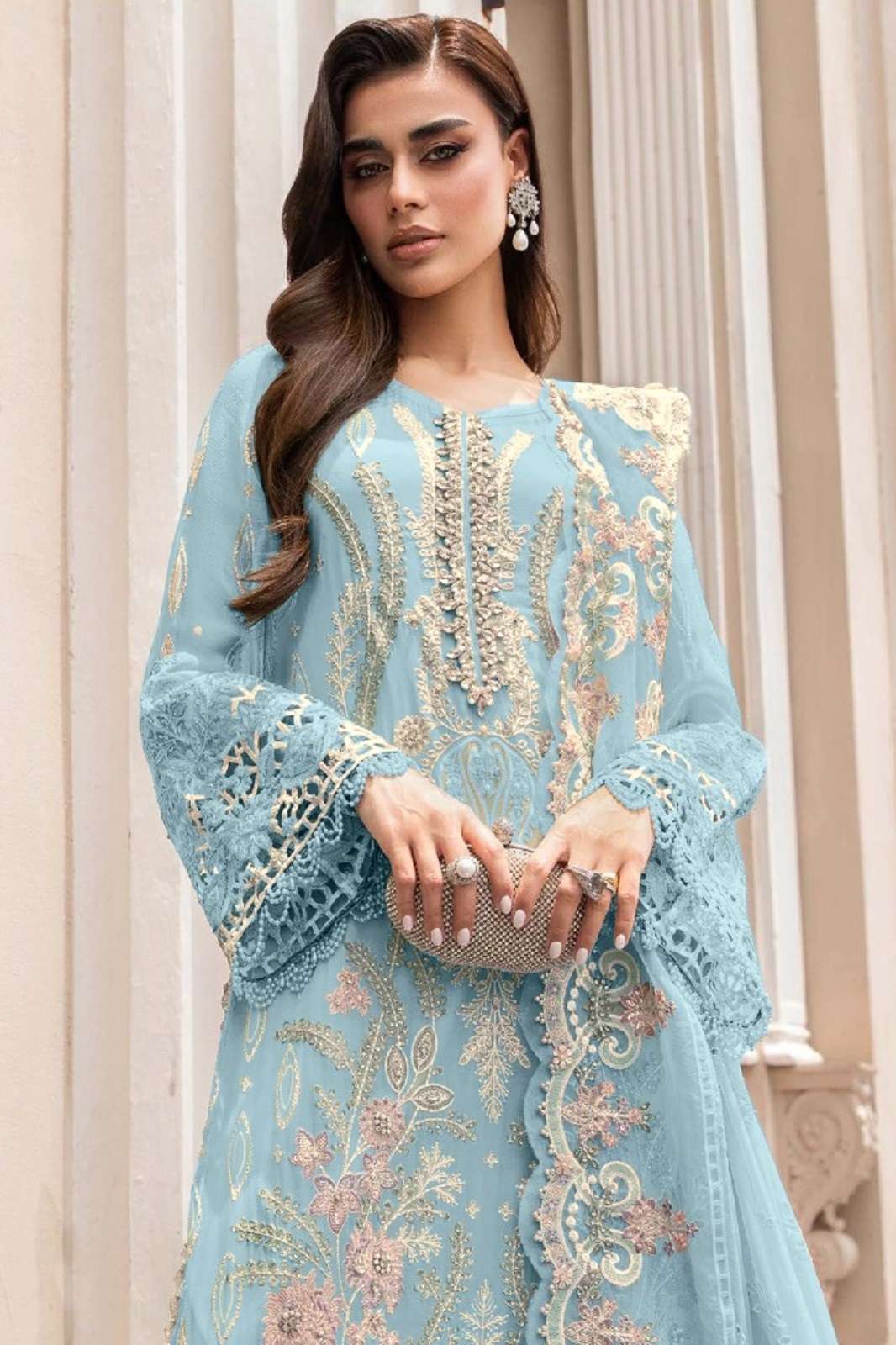 RAMSHA R 1095 A TO D READYMADE PAKISTANI SUITS COLLECTION