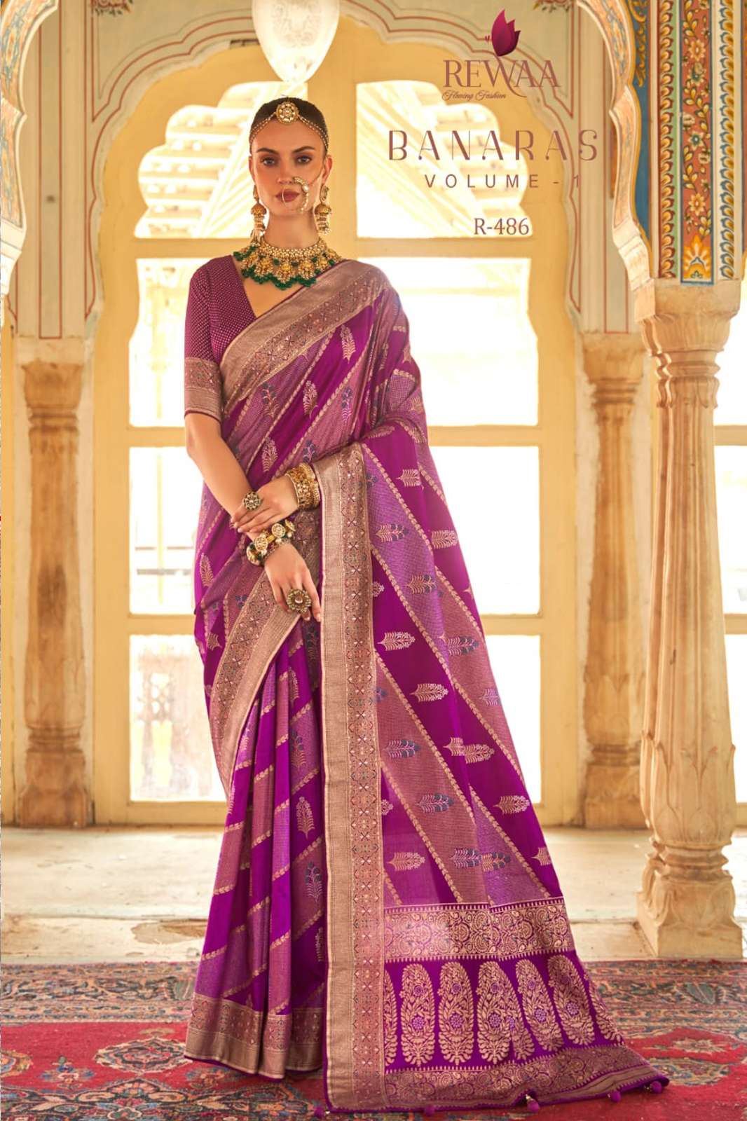 REWAA Banarasi vol- 1 Pure Silk  Designer Patola with beautiful print in multicolors .