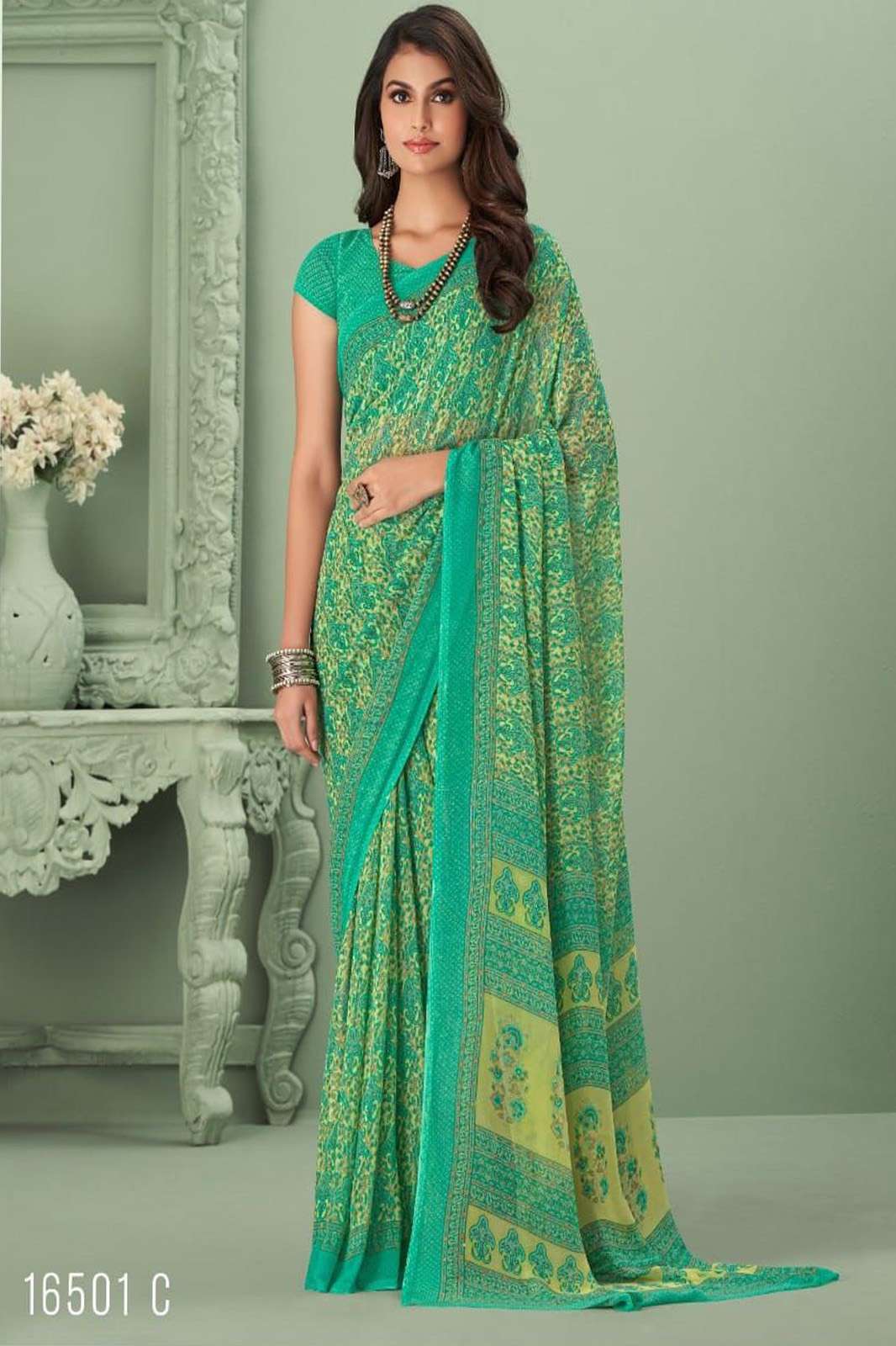 RUCHI RAGA GEORGETTE VOL-1  Georgette. saree with beautiful print in multi colors 