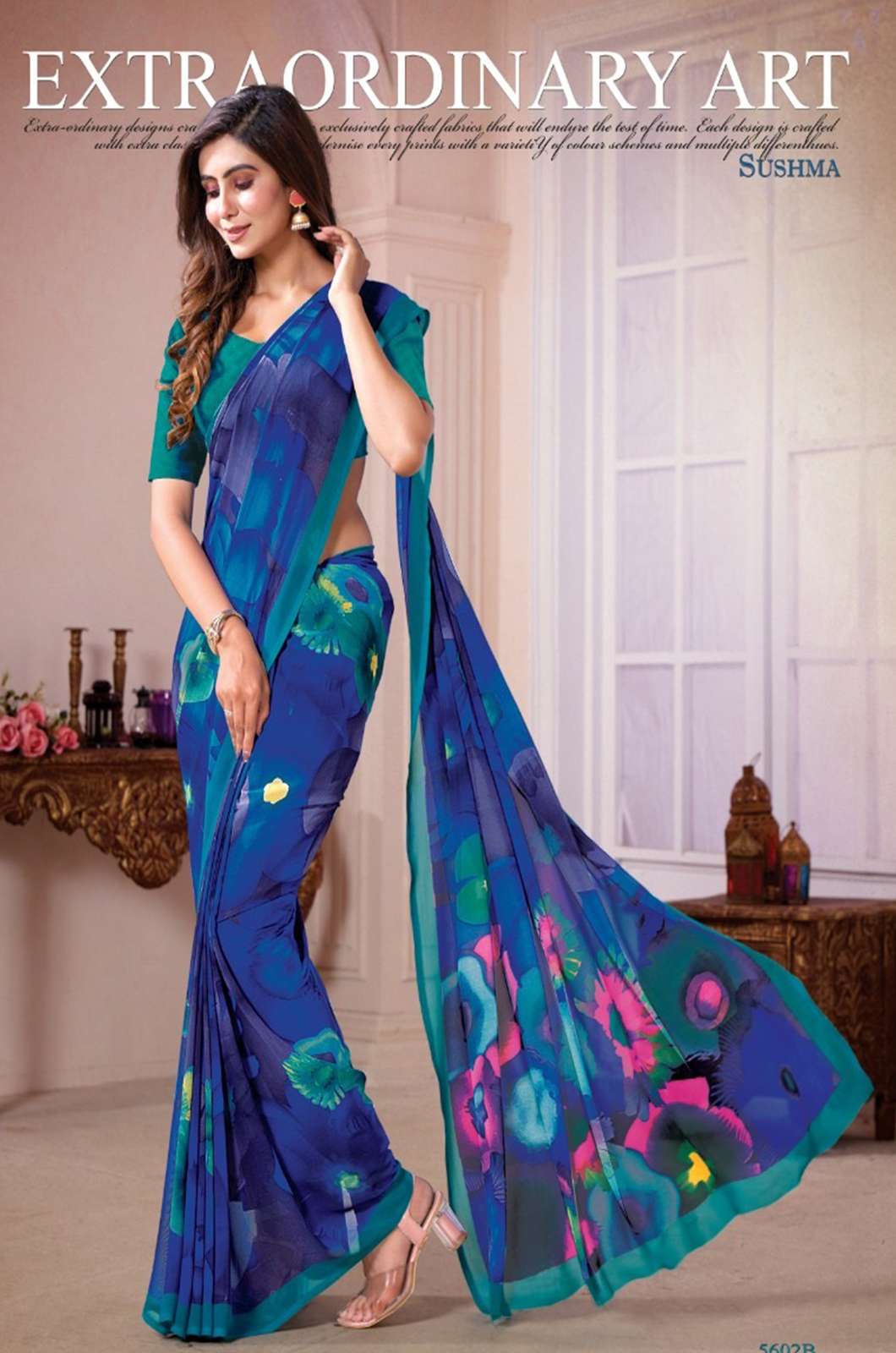 SUSHMA CRAZE 56 CRAZE GEORGETTE with beautiful print in multicolors sarees 