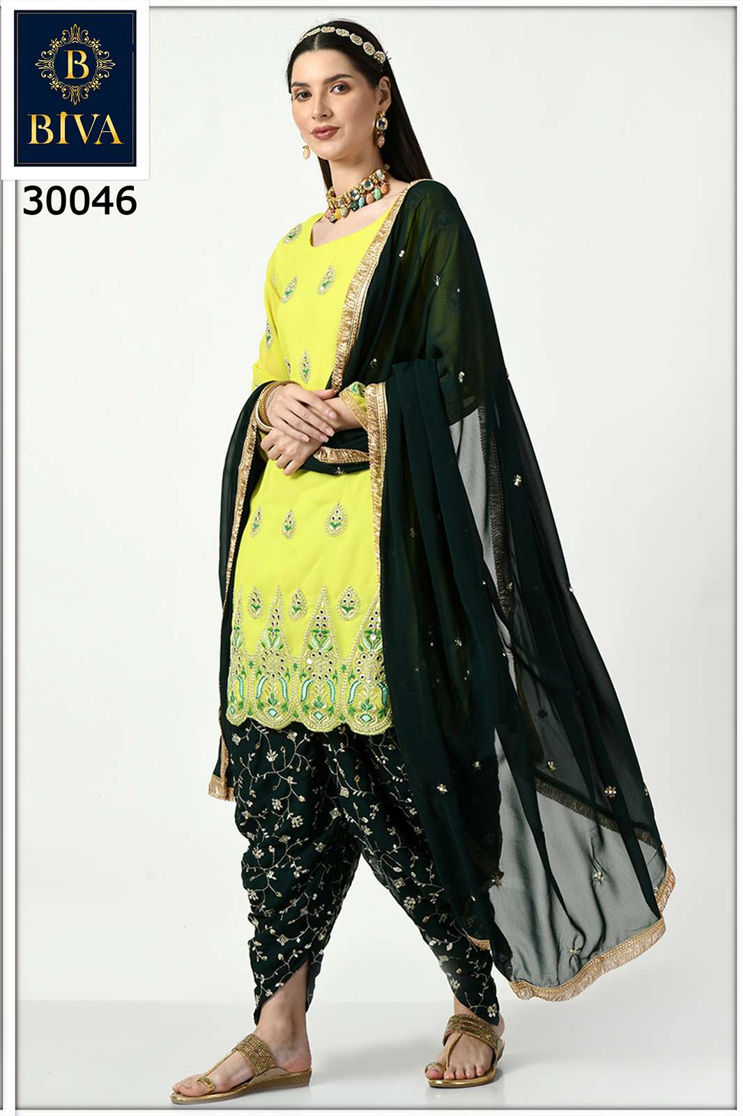 BIVA AASHVI Faux Georgette with Micro Cotton Inner Suit in beauitful colors