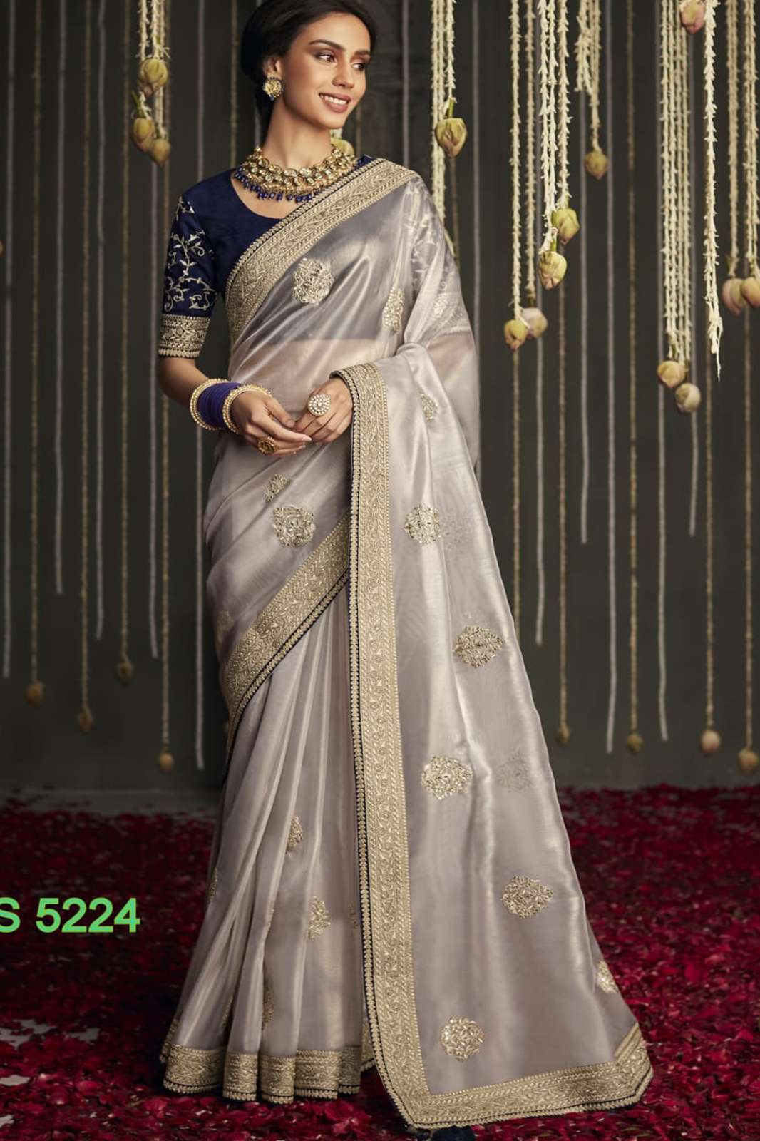KIMORA Kajal 5224 Hits Soft Tissue Silk With Embroidery Work Sarees