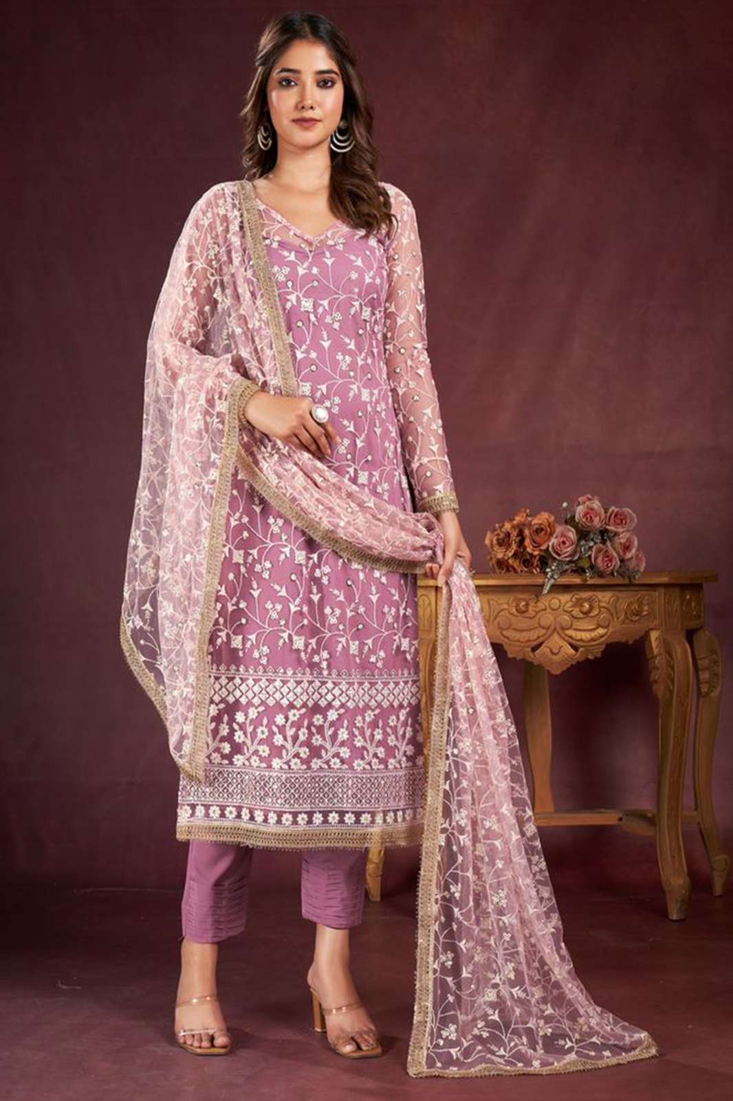 NARAYANI FASHION AFIYAH  Thread and Sequence work Embroidery Suit