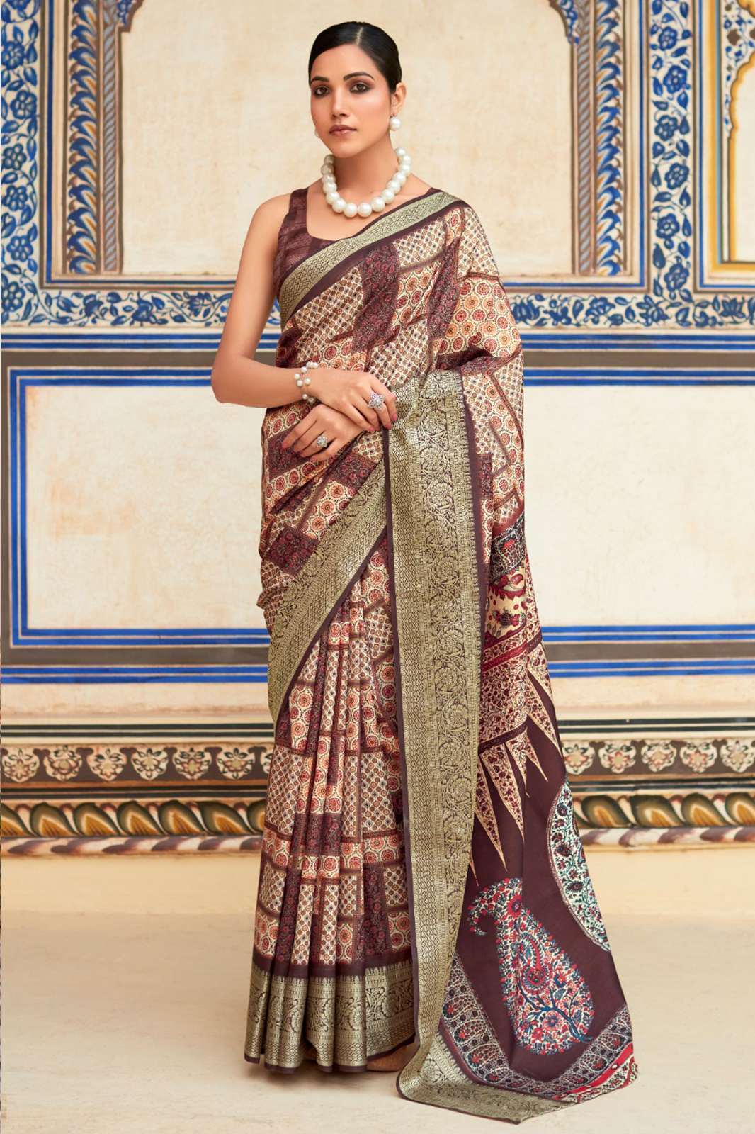 RAJPATH SAARIA SILK Dola Viscose With Topclass Print Saree in Beautiful Multicolors