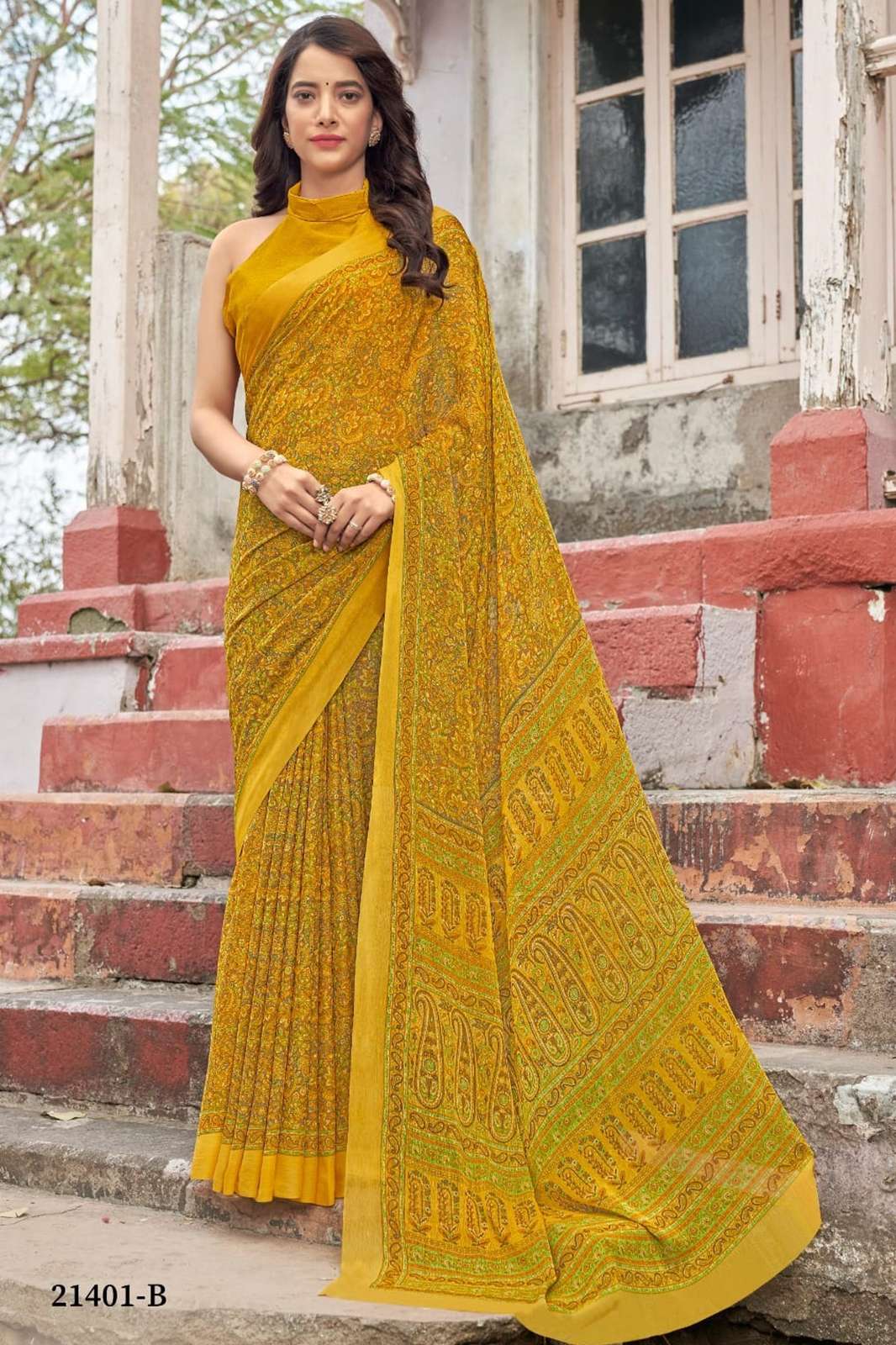 RUCHI STAR CHIFFON VOL-95 Chiffon Saree with beautiful print in multi colors