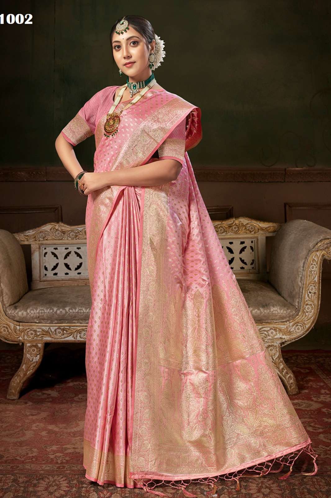 SANGAM MANPASAND Banarasi Silk Saree in Beautiful Multicolors 
