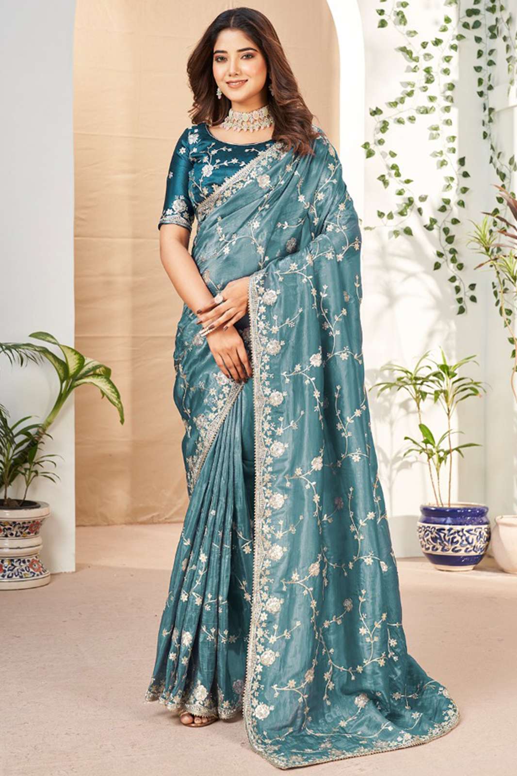 Shri Balaji Emporium KAANCHII All fancy fabric Saree in beautiful multi colors 