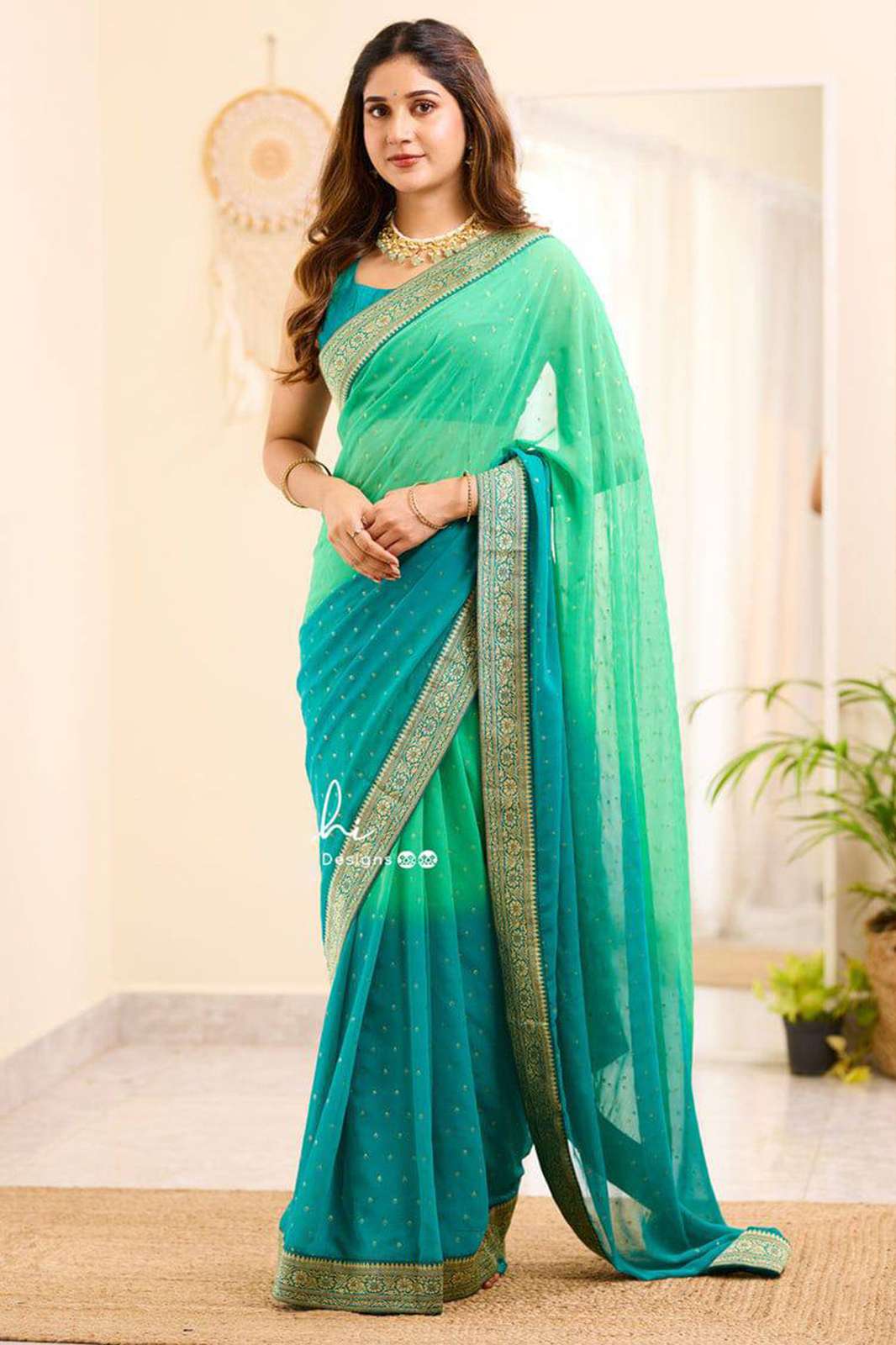 Shri Balaji Emporium MB - 1994  Heavy Weightless With lace Border and amazing Foil work saree