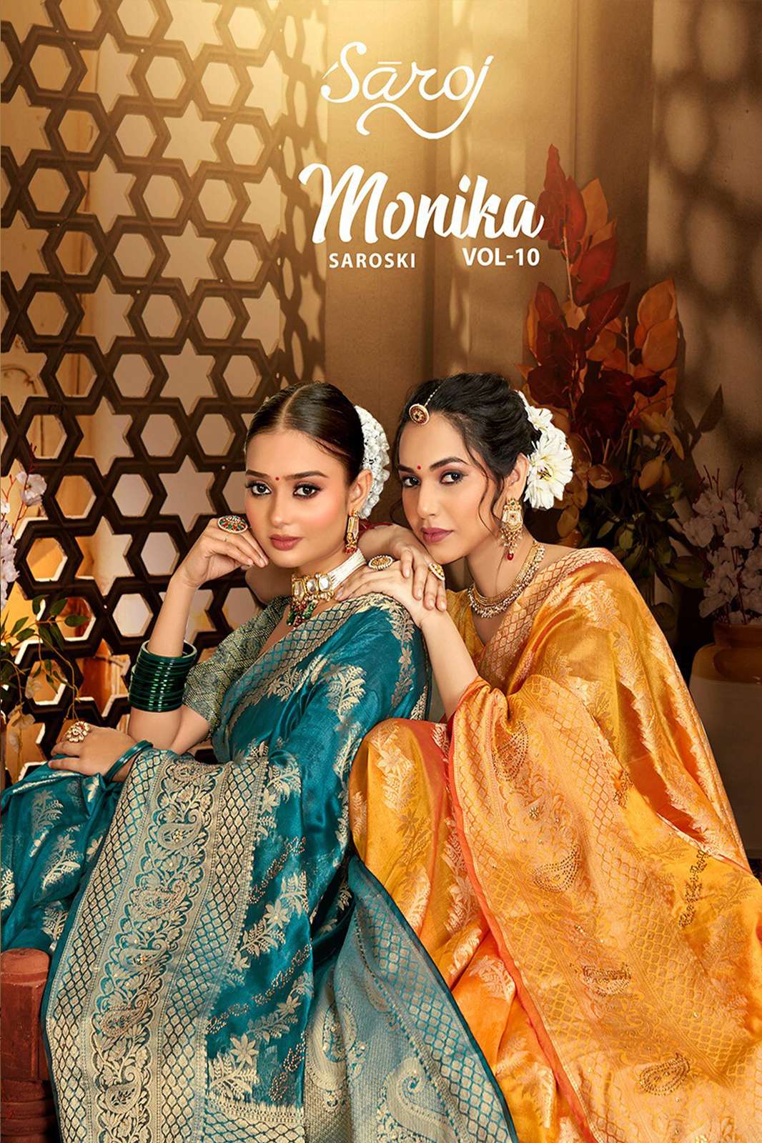 Saroj Saree Monika Vol.10 Soft Organza with heavy swaroski work sarees 