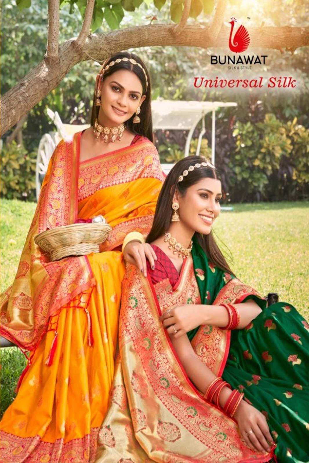 BUNAWAT 5365 UNIVERSAL SILK Silk Saree With Beautiful Print in Multicolors