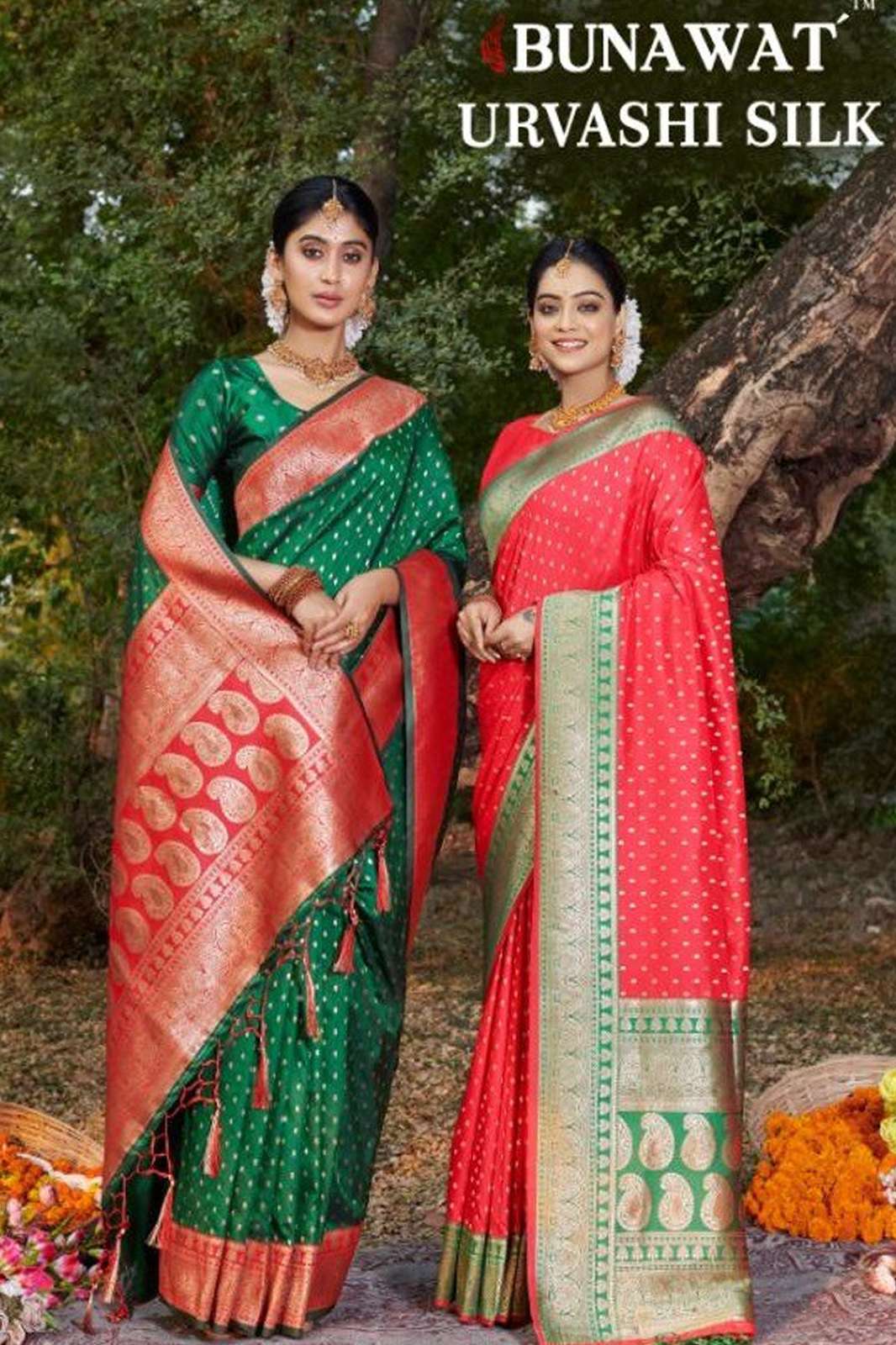 BUNAWAT 6014 URVASHI SILK Latest Banarasi Silk Saree  Collection