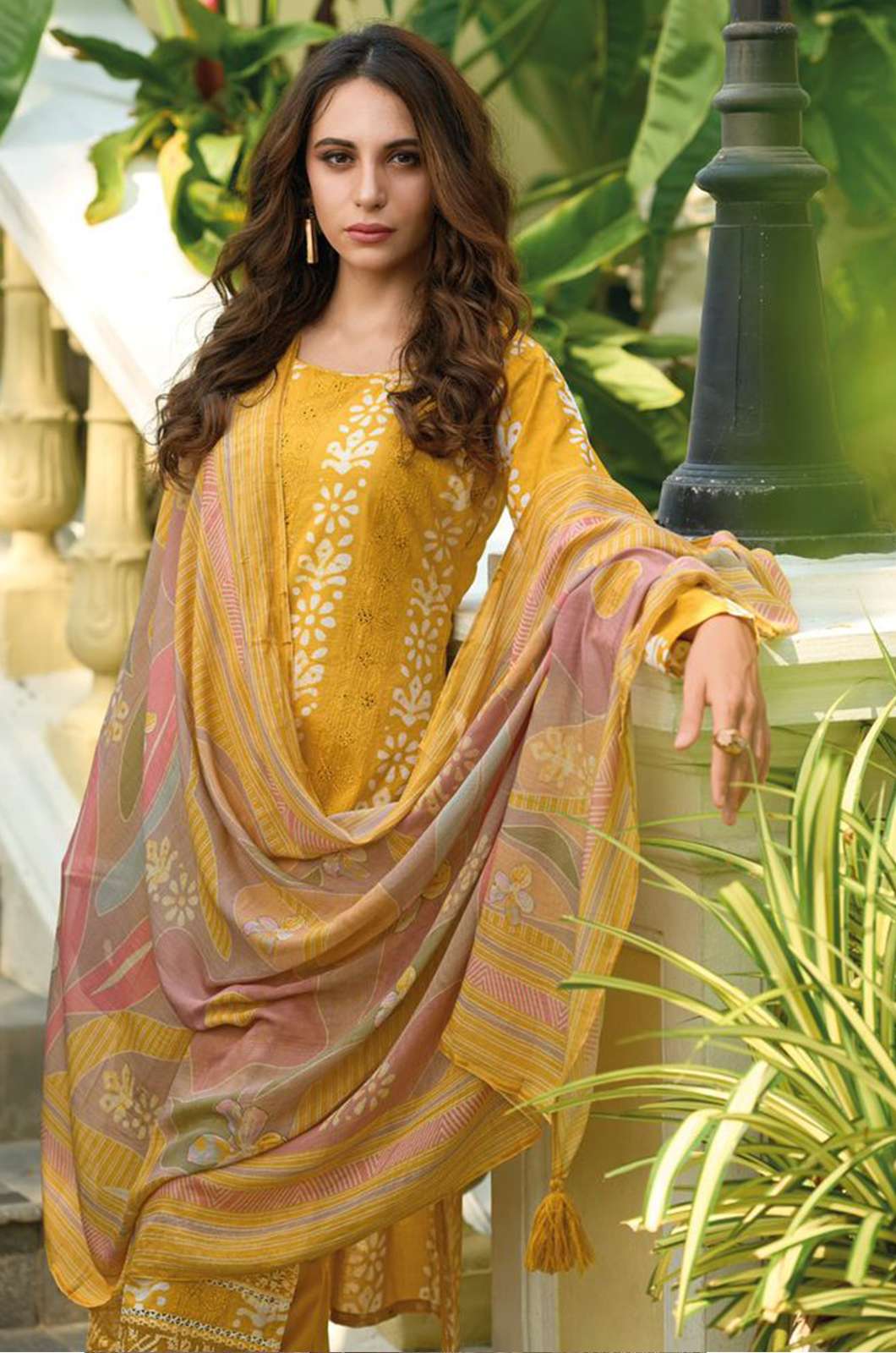 IBIZA SHAHI COTTON PURE LWAN COTTON DIGITAL PRINT SUIT WITH EMBROIDERY WORK