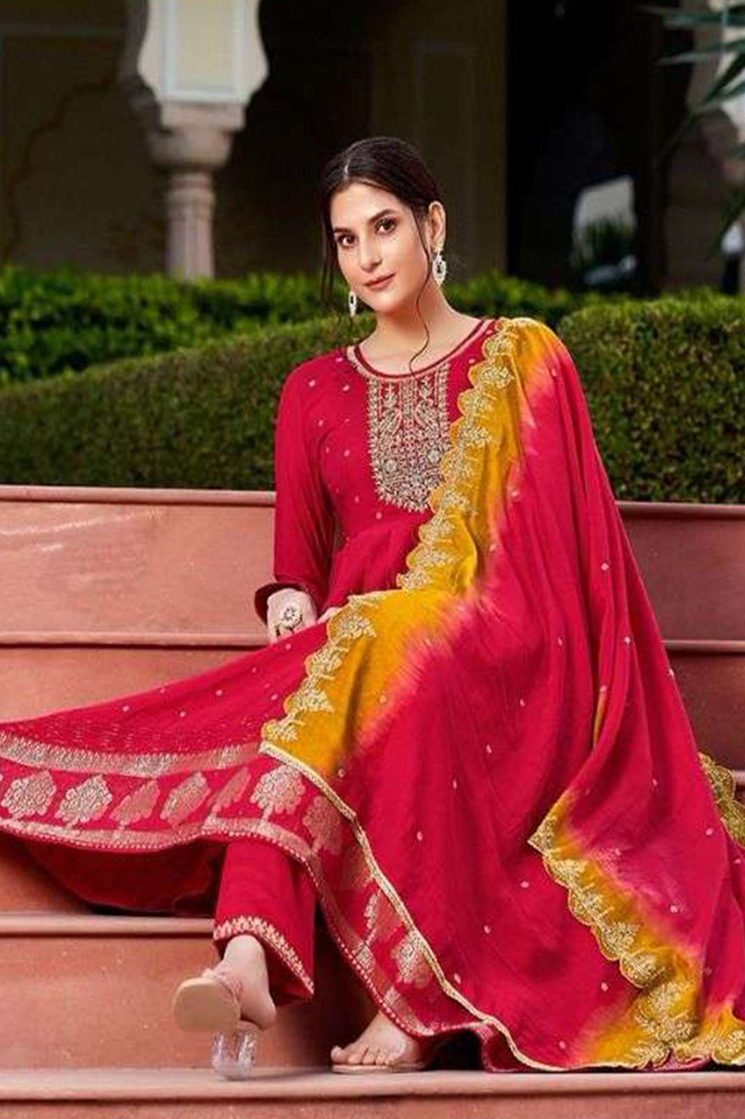Rangoon 5507 saachi Viscose Jaquard  Latest  Designer Pakistani Anarkali Suit in Beautiful Colors 