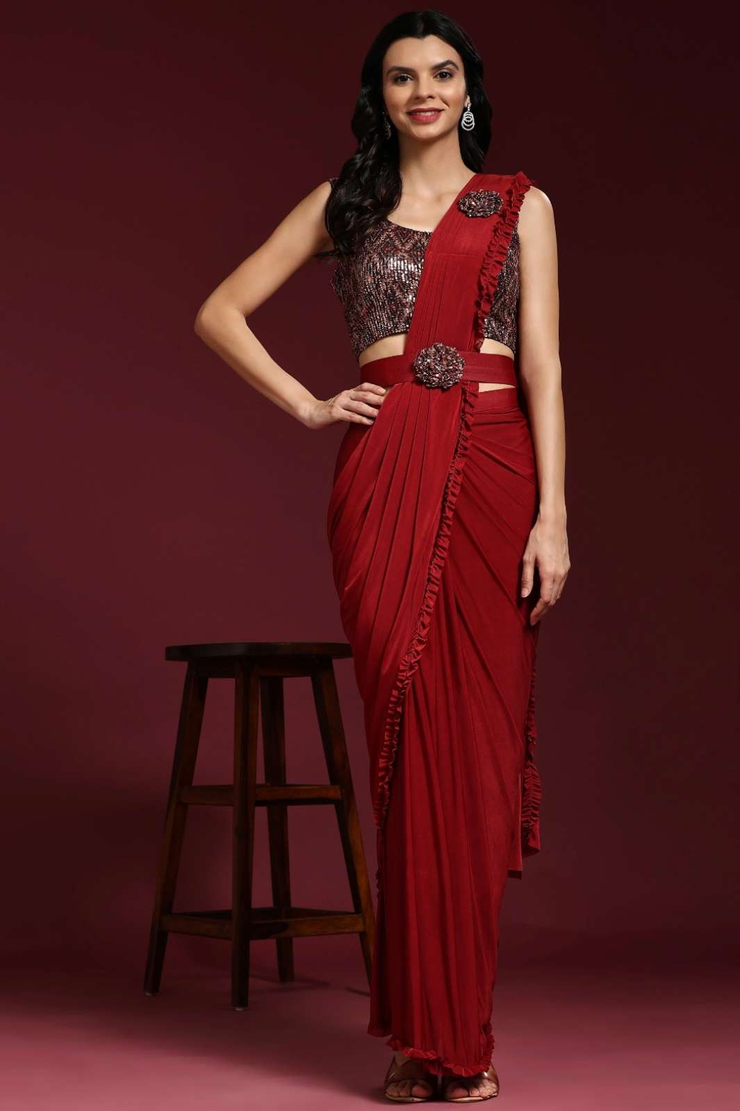AMOHA 6386 DESIGN NO 101009 ready to wear designer fancy saree
