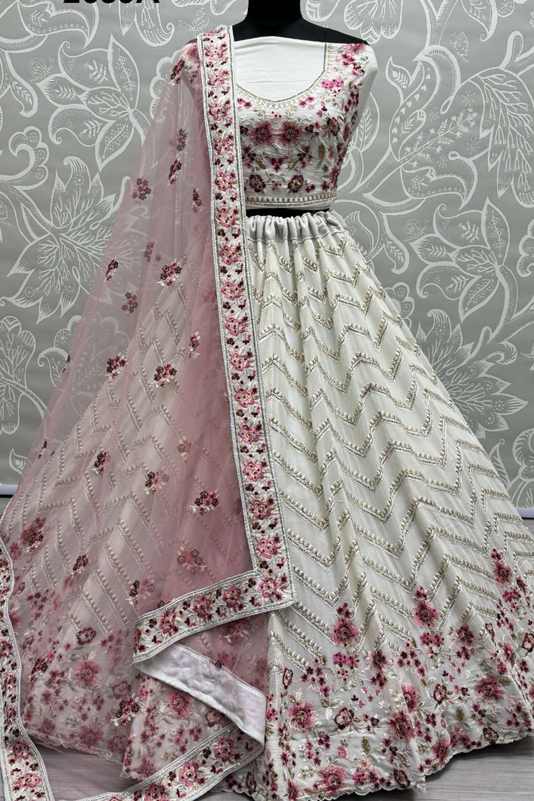 ANJANI ART 6543 2689A TO 2689C Traditional Georgette Wedding Bridal Lehenga Choli  