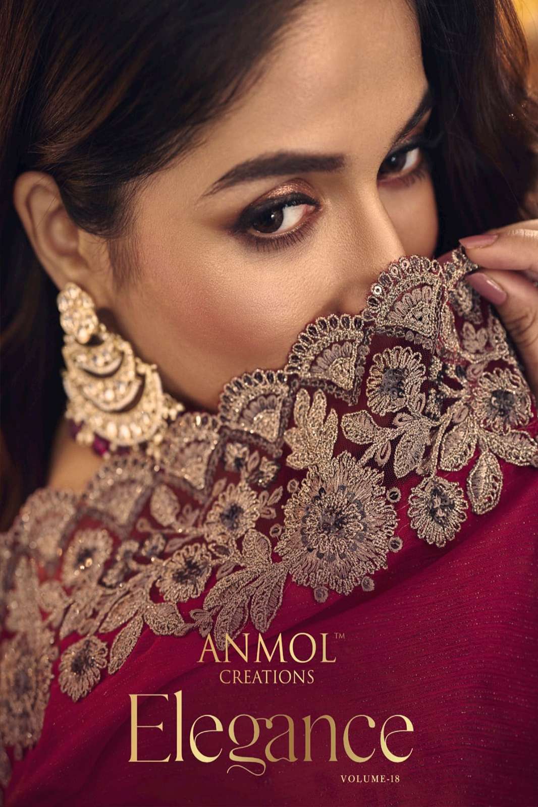 ANMOL 6248 ELEGANCE VOL18 party wear designer georgette zari saree 