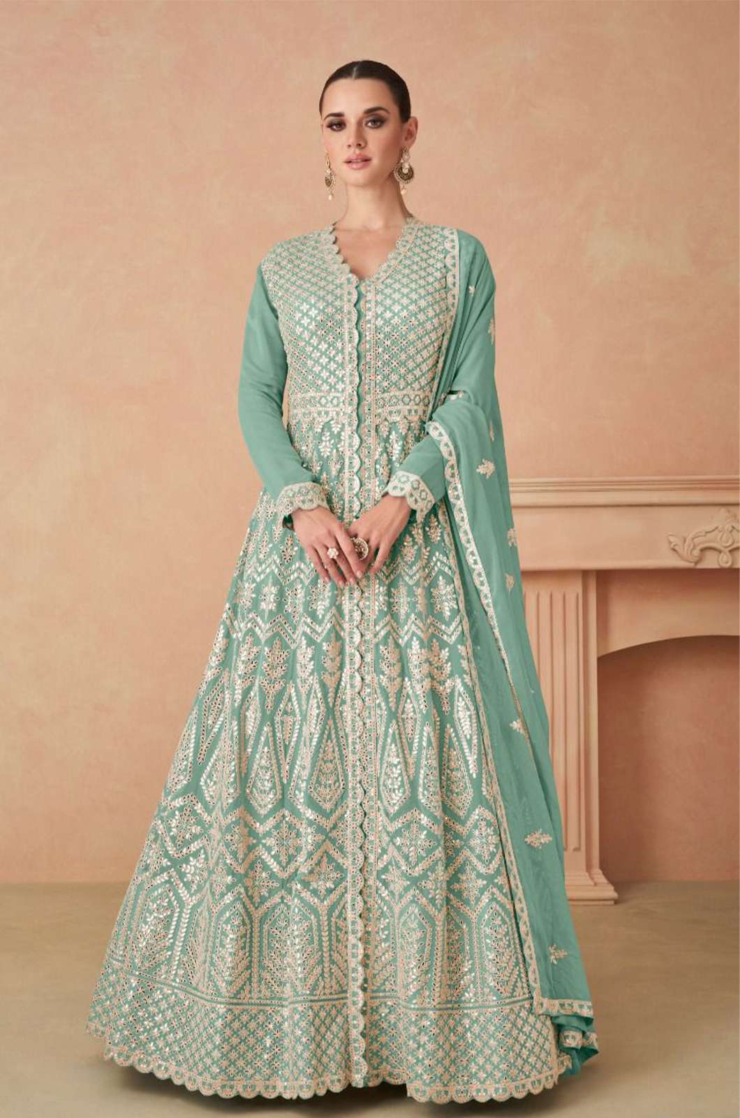 GULKAYRA RIMSHA 6253 Real Georgette Heavy Embroidered Party Wear Gown 
