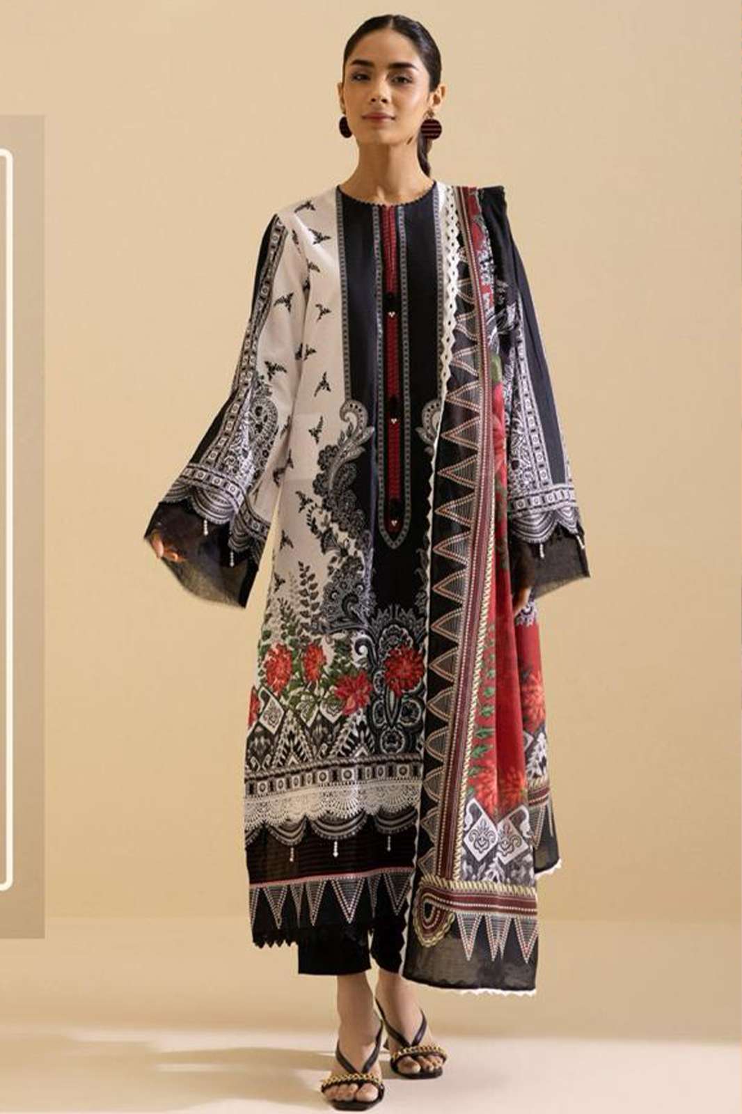 HOOR TEX TW 04 335n Heavy Lawn Cotton Designer Pakistani Suit