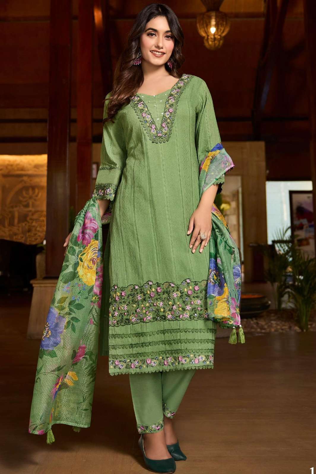 LADY LEELA 6380 SUMMER TRENDS FESTIVAL WEAR DESIGNER COTTON SALAWAR SUIT