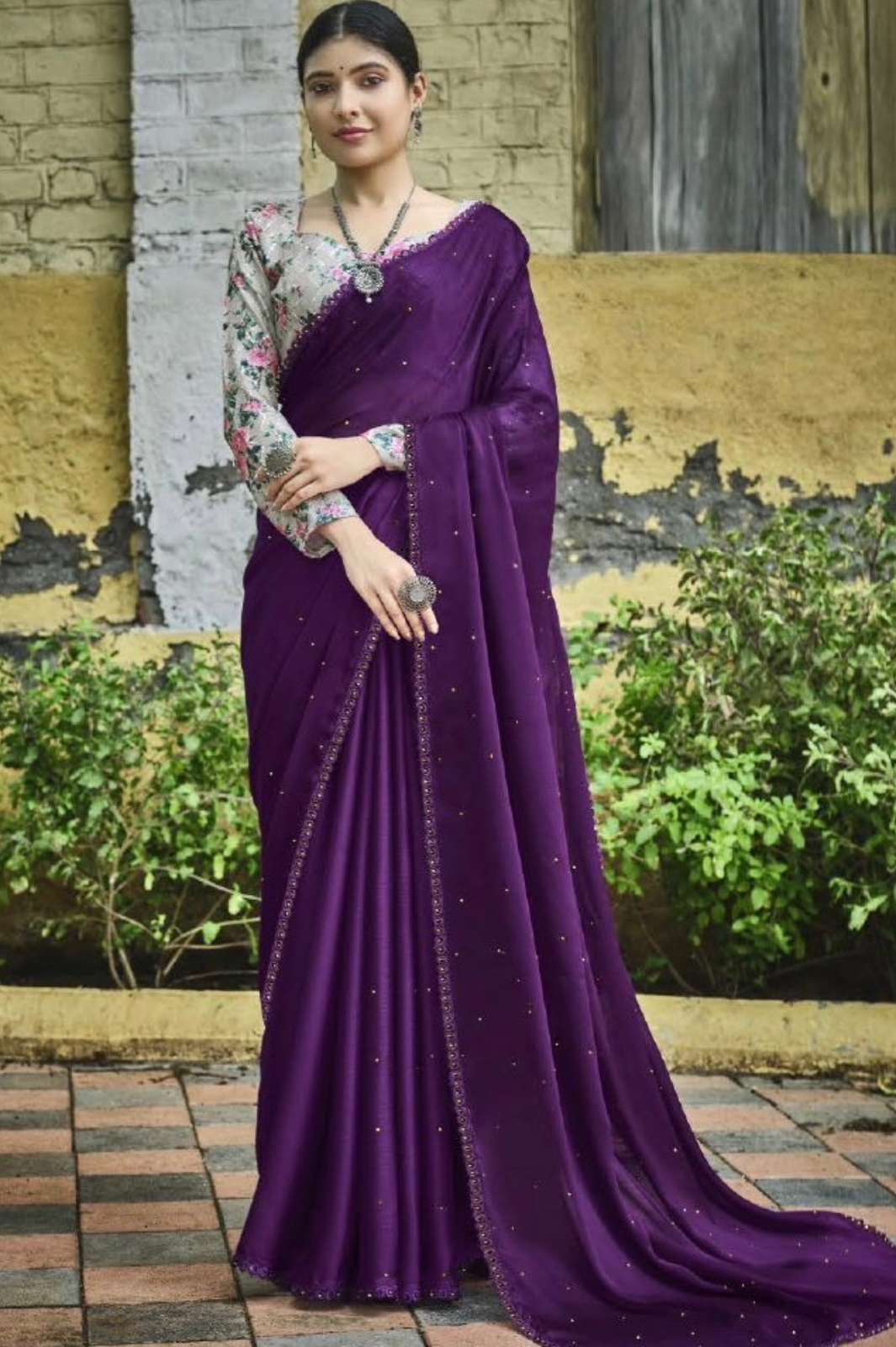 LT Fabrics 5481 RUBY  festival wear designer fancy border saree