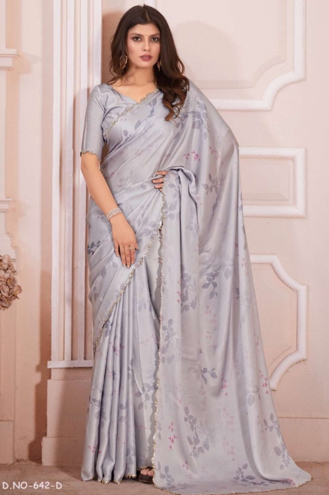 MEHAK 6349 Mehak (642 Series) casual wear designer satin georgette saree