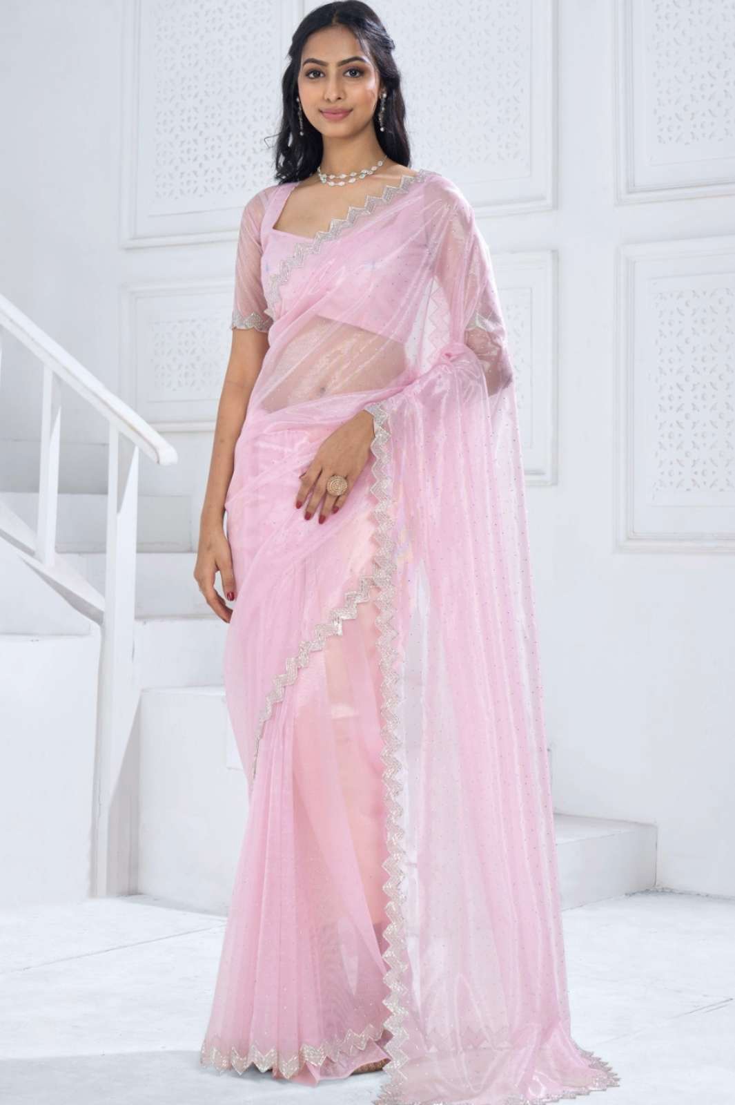 MEHEK 5654 796A TO 796E party wear plain saree with designer saree